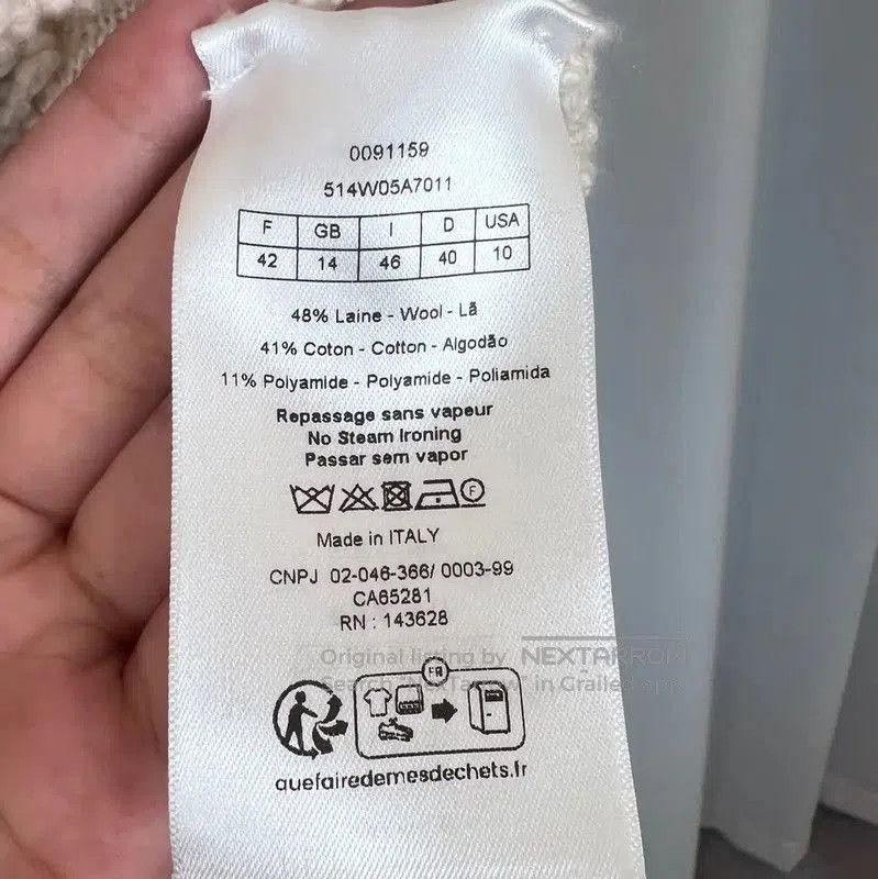 Dior Dior White Women's Knit Sweater . Size L / US 10 / IT 46 - 7 Thumbnail