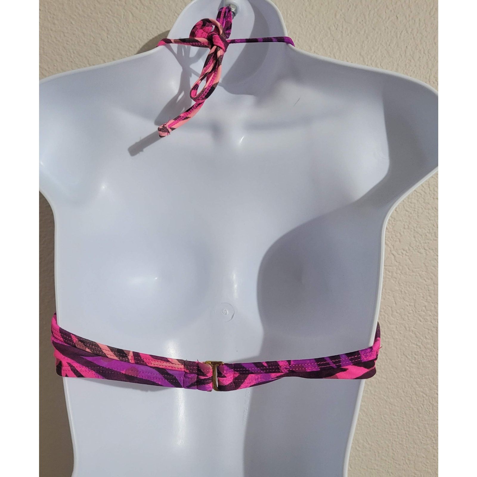 Other Pink Purple Zebra Print Twisted Knot Bikini Top Large Size L / US 10 / IT 46 - 3 Thumbnail