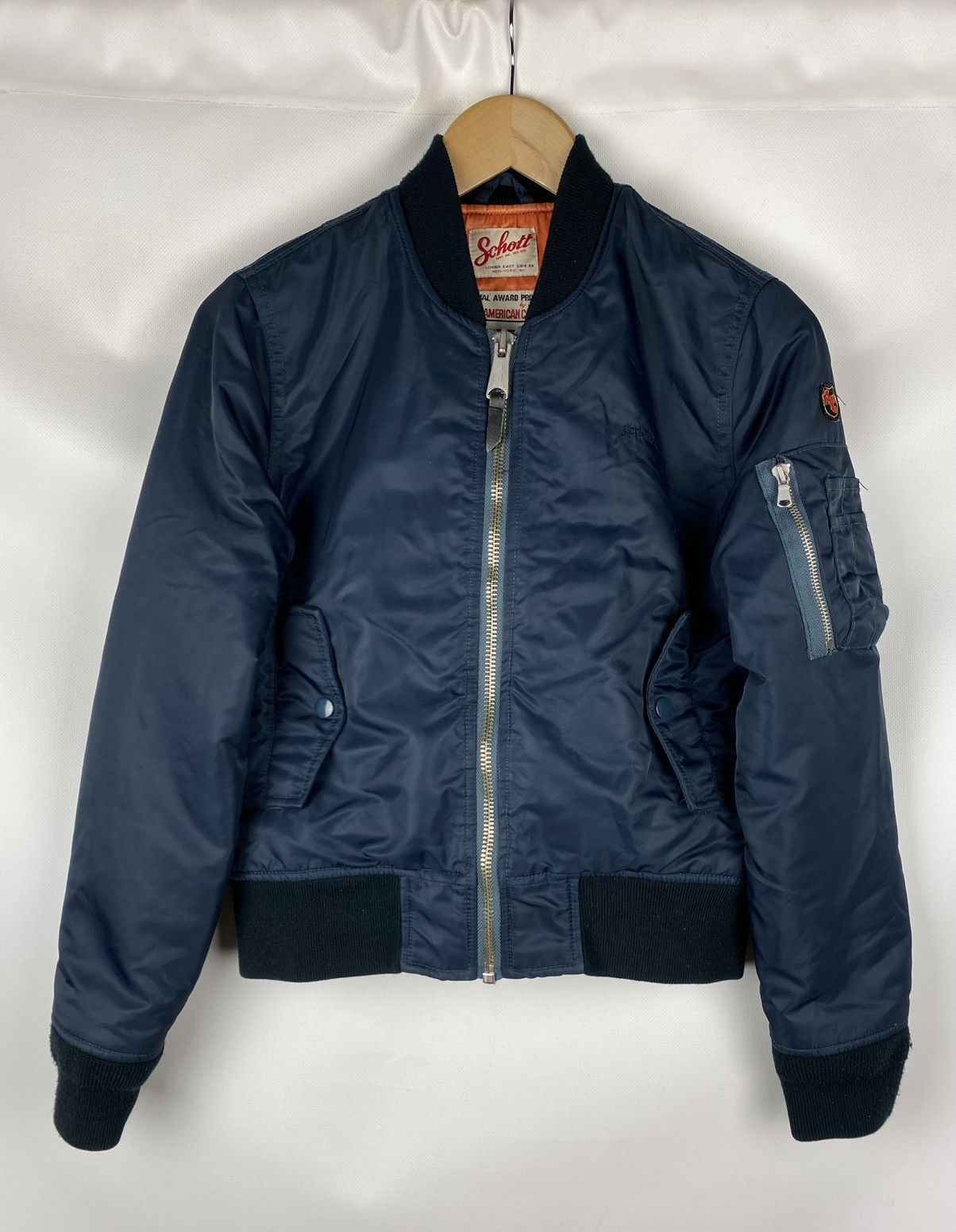 Schott × Vintage Schott NYC vintage ladies college MA-1