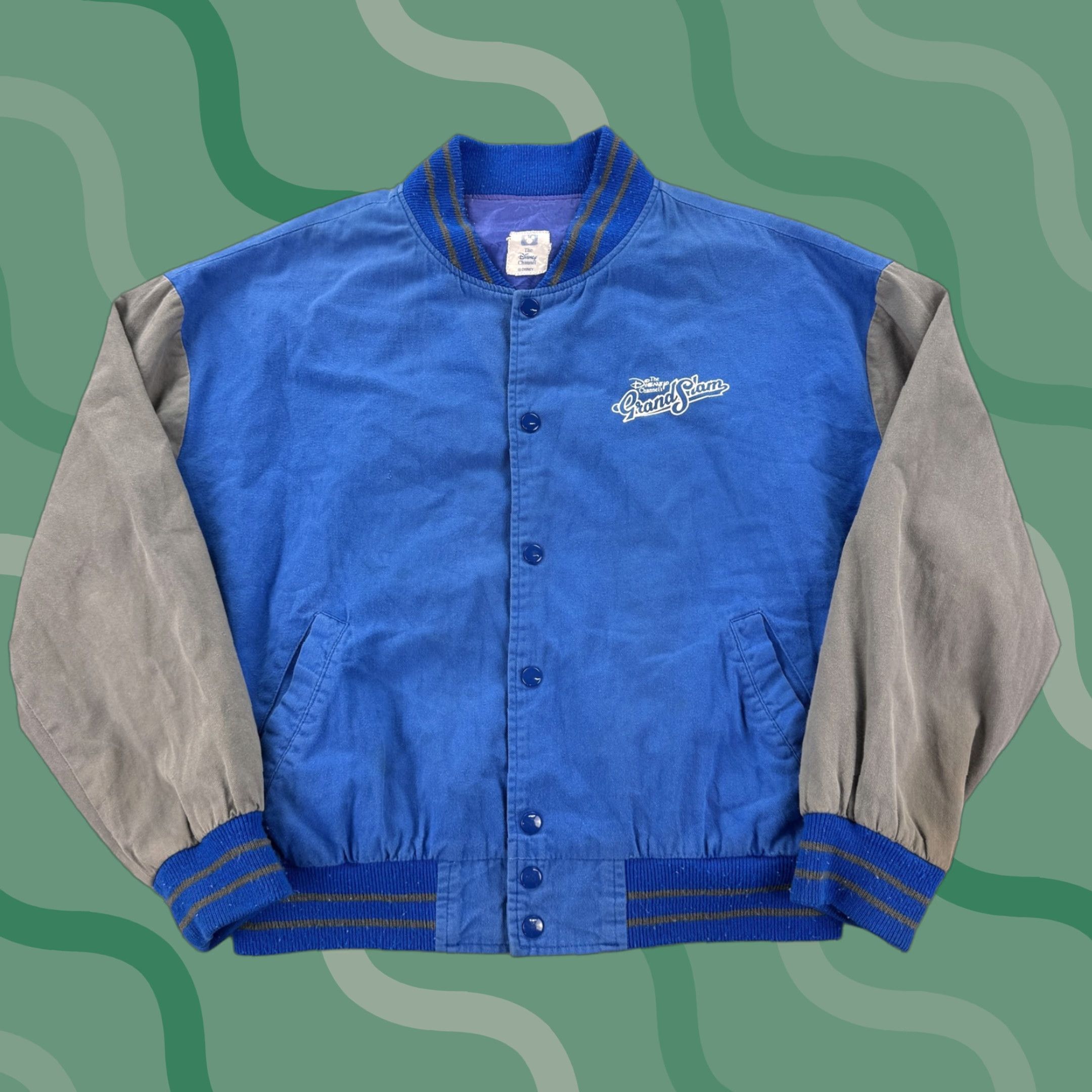 Disney VINTAGE Disney Jacket Mens L Blue Goofy Baseball Grand Slam Varsity 90s USA Mens L Blue Goofy Baseball 90s Disney Channel Grand Slam varsity jacket Size US L / EU 52-54 / 3 - 1 Thumbnail
