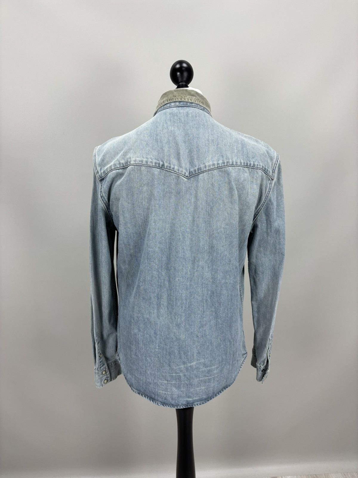 Allsaints Mens denim jacket shirt All Saints Size S Color Blue Size US S / EU 44-46 / 1 - 7 Thumbnail