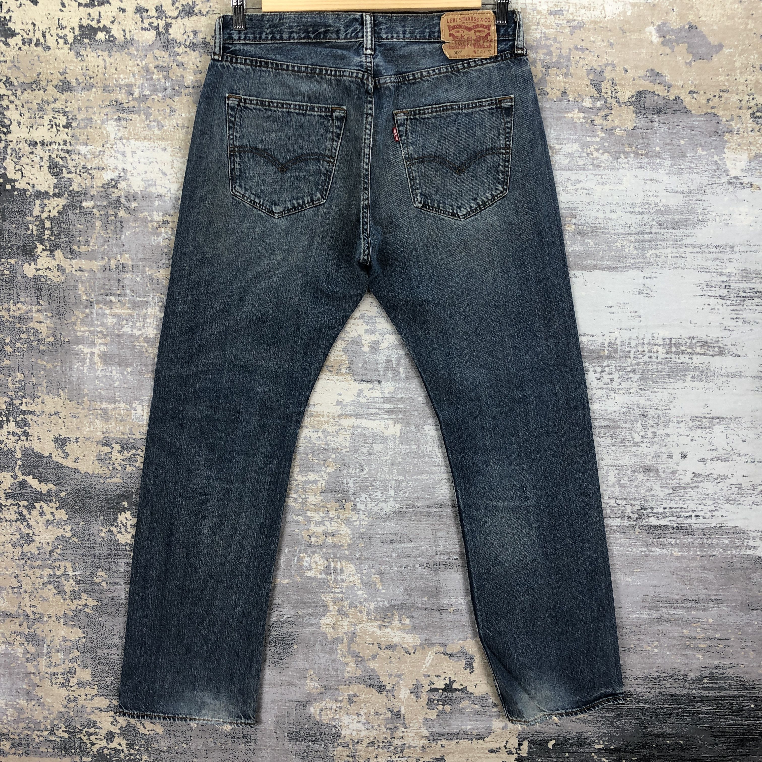 Levi's Vintage Y2K Levis 501 Faded Jeans Levi's Mud Stonewash Denim Size US 32 / EU 48 - 2 Thumbnail
