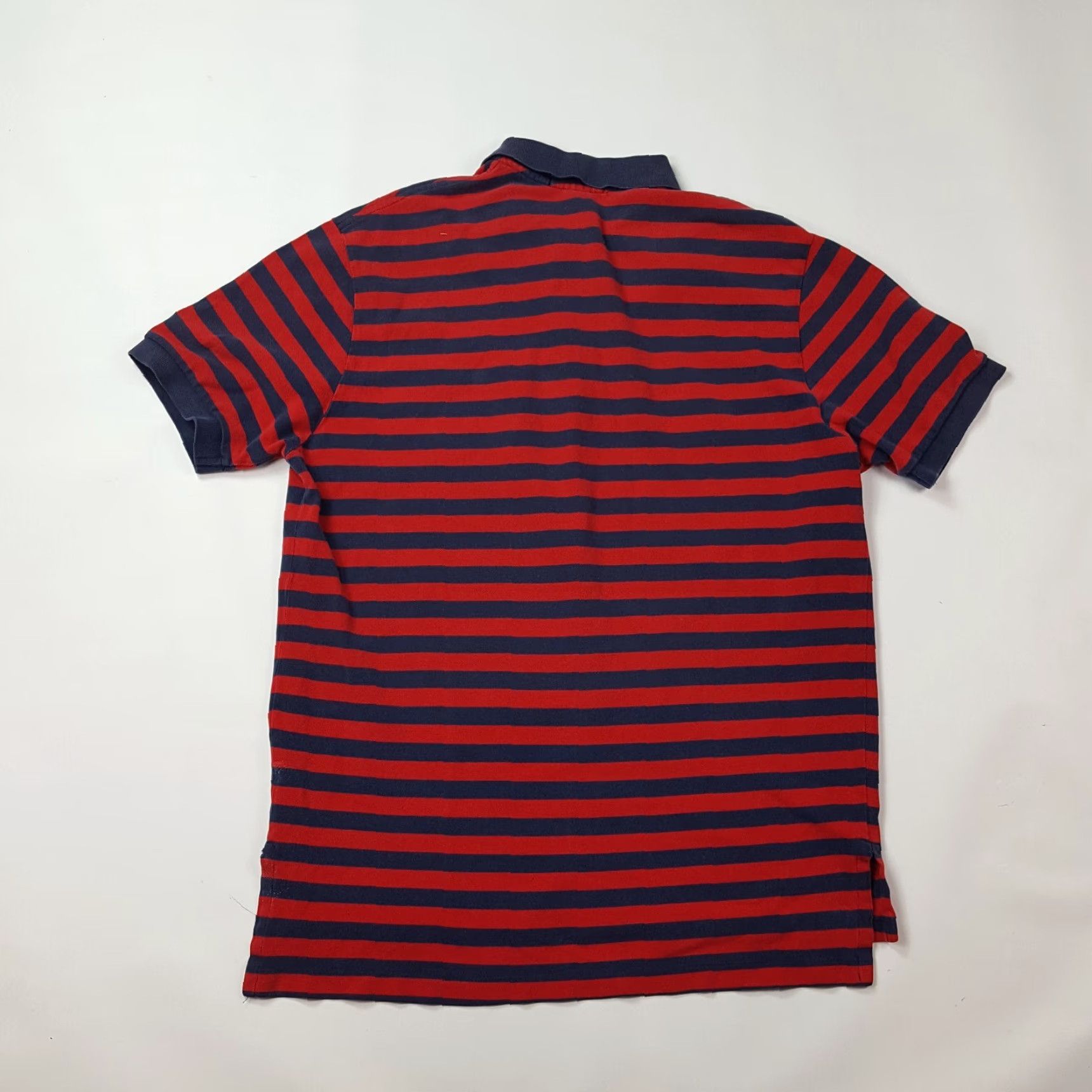 Ralph Lauren VINTAGE Polo Ralph Lauren Mens L Striped Skate Punk Surf Retro Collar Polo Shirt Size US L / EU 52-54 / 3 - 6 Thumbnail