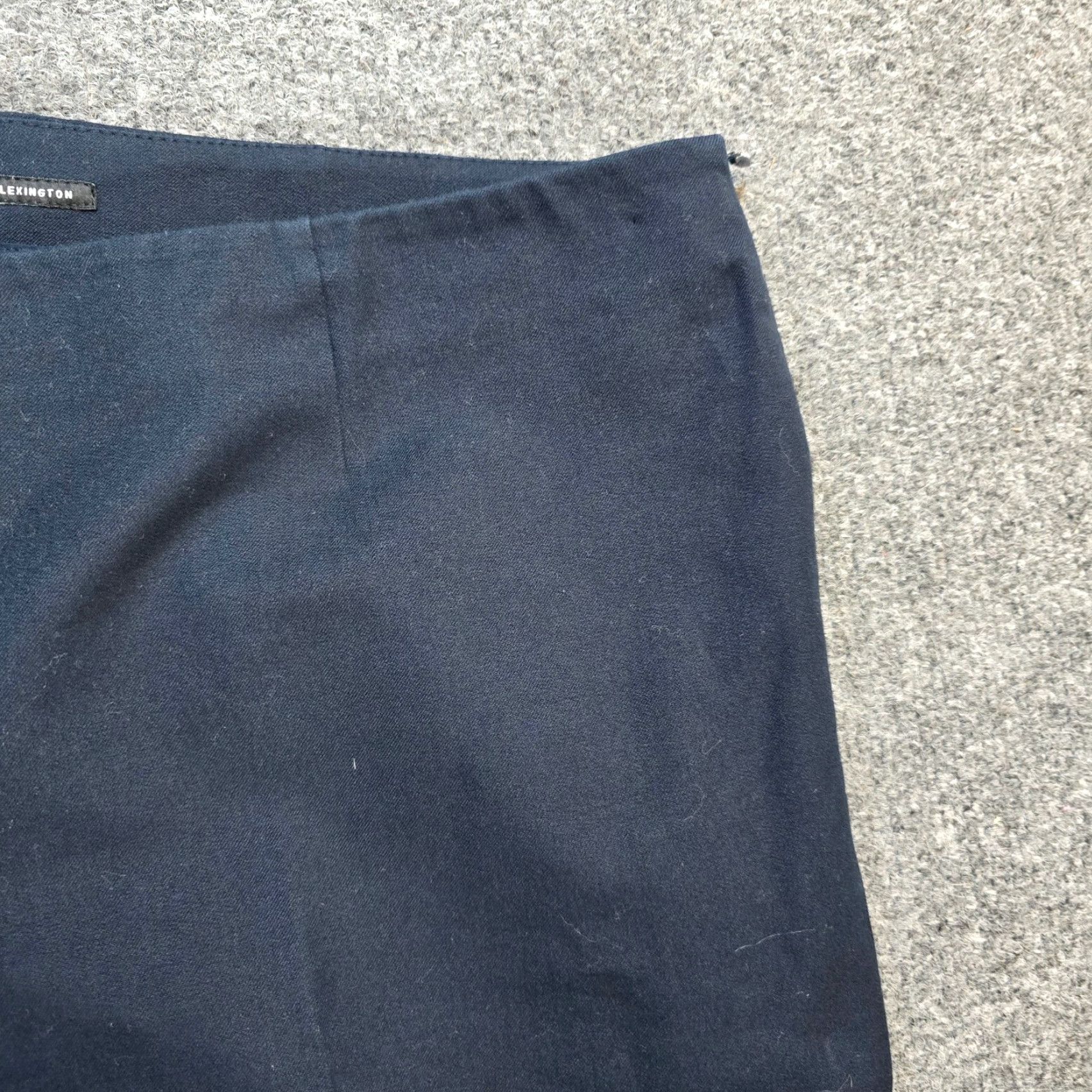 Vintage Lafayette 148 Pants Womens 16 Blue Skinny High Rise Zip Stretch Career Size 26" / US 2 / IT 38 - 3 Thumbnail