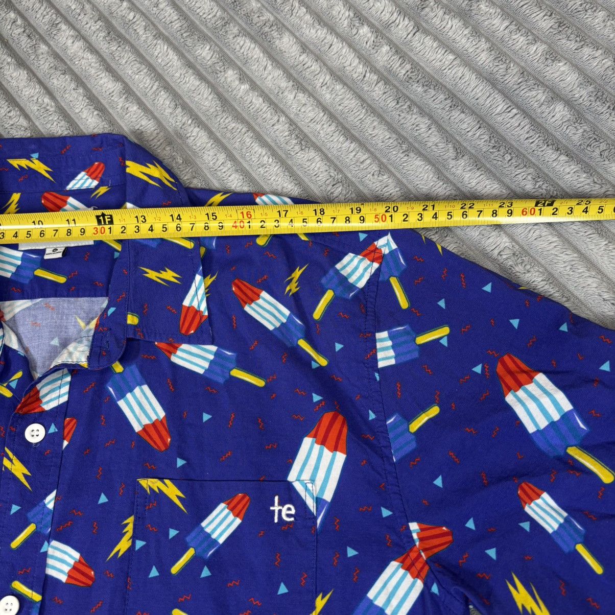 Tipsy Elves Tipsy Elves Popsicle Shirt Men Size XL Blue Short Sleeve Size US XL / EU 56 / 4 - 5 Thumbnail
