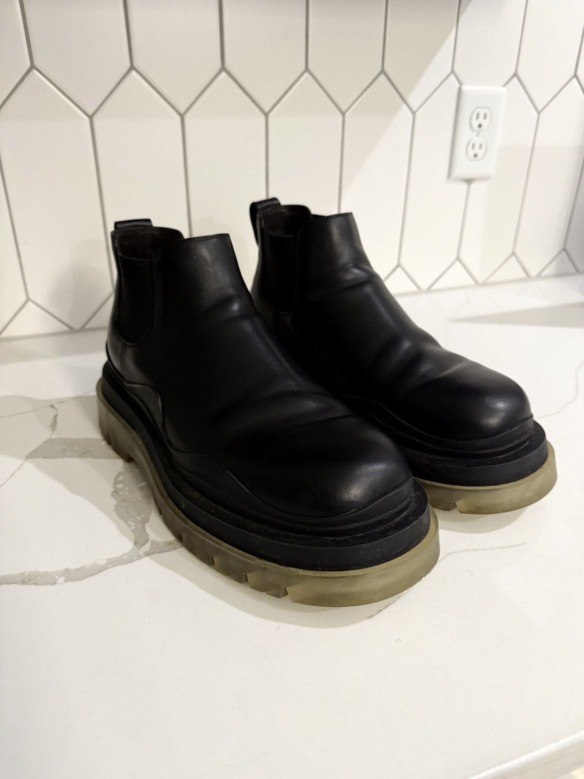 Bottega Veneta Bottega Veneta Bv Tire Boots Size US 13 / EU 46 - 1 Thumbnail