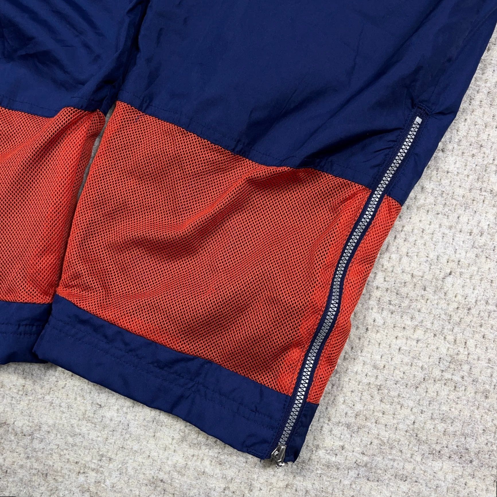 Adidas VINTAGE adidas Pants Men XL Blue Orange Windbreaker Joggers Track Baggy Size US 36 / EU 52 - 7 Thumbnail