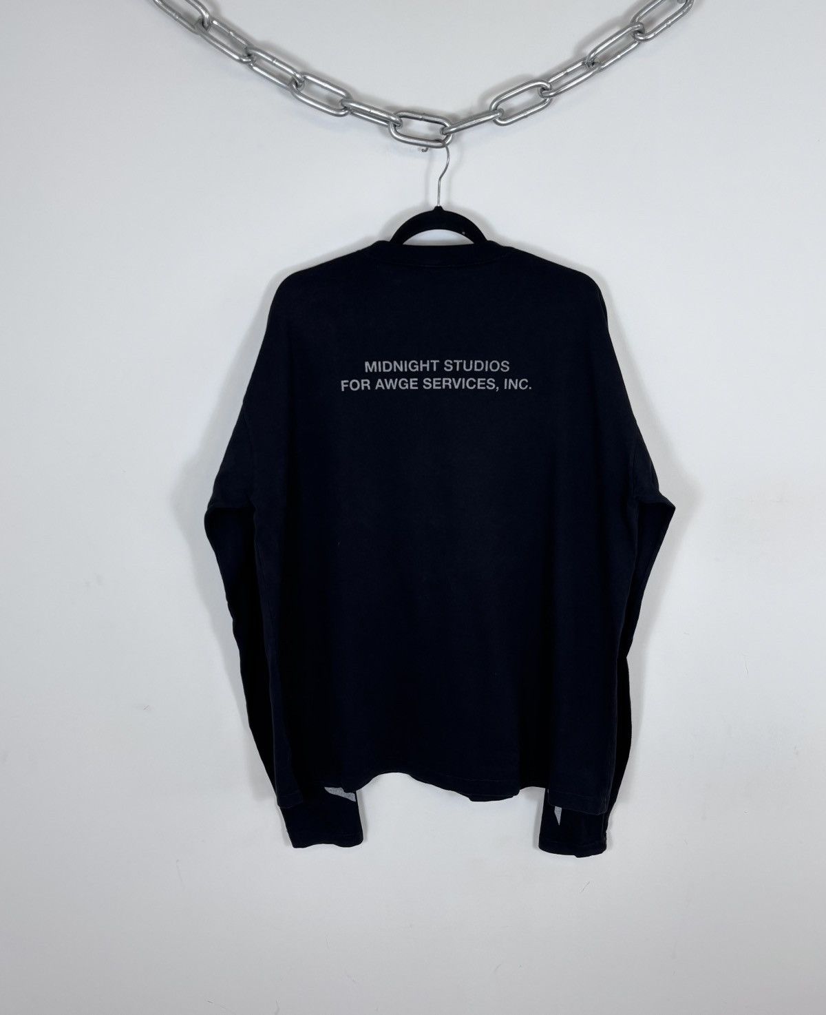 AWGE × Midnight Studios Midnight Studios Shane Gonzales x AWGE Black Long Sleeve Tee Size US L / EU 52-54 / 3 - 2 Thumbnail