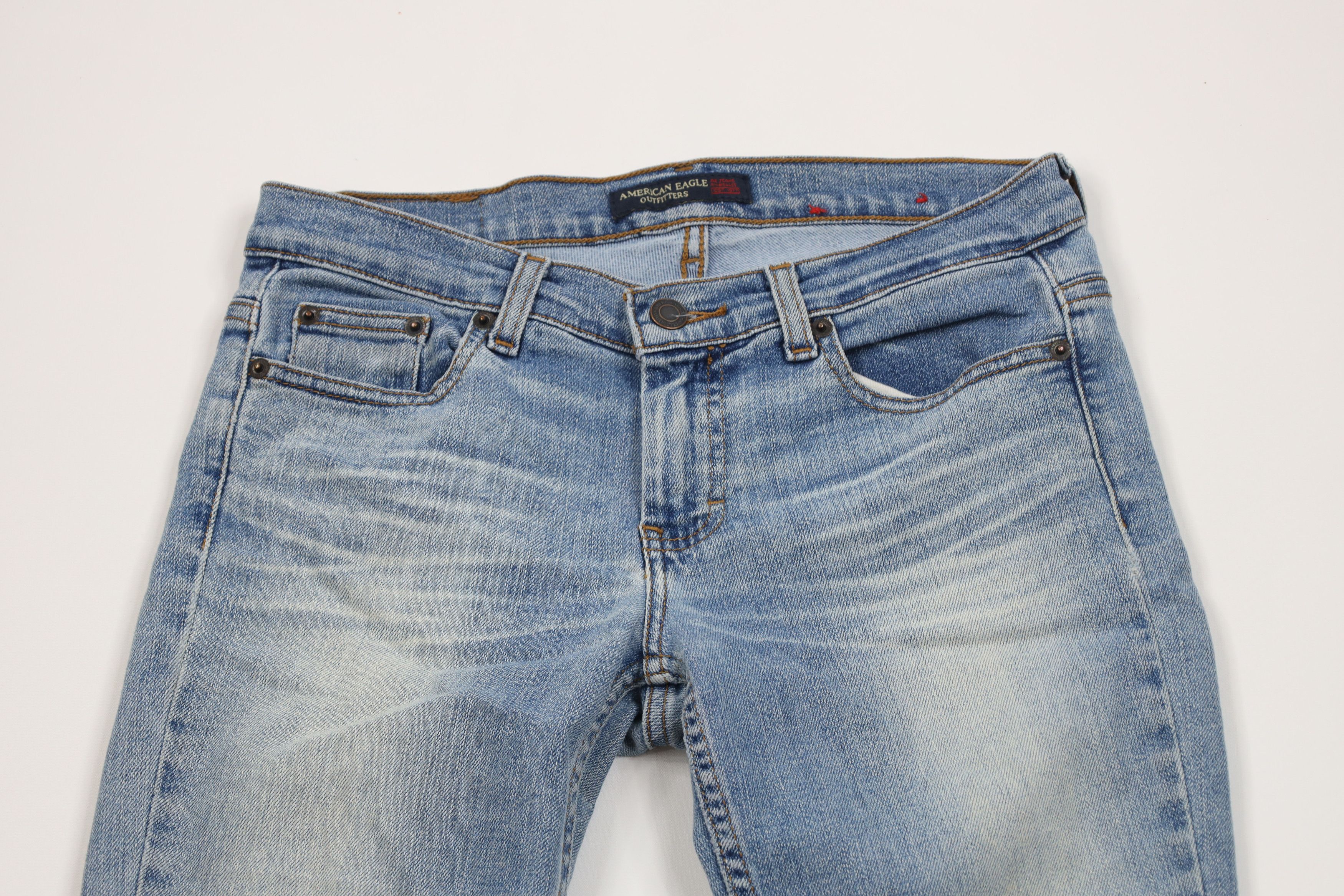 American Eagle Outfitters × Vintage Vintage 90s Y2K American Eagle Outfitters Flared Denim Jeans Size 27" / US 4 / IT 40 - 2 Thumbnail