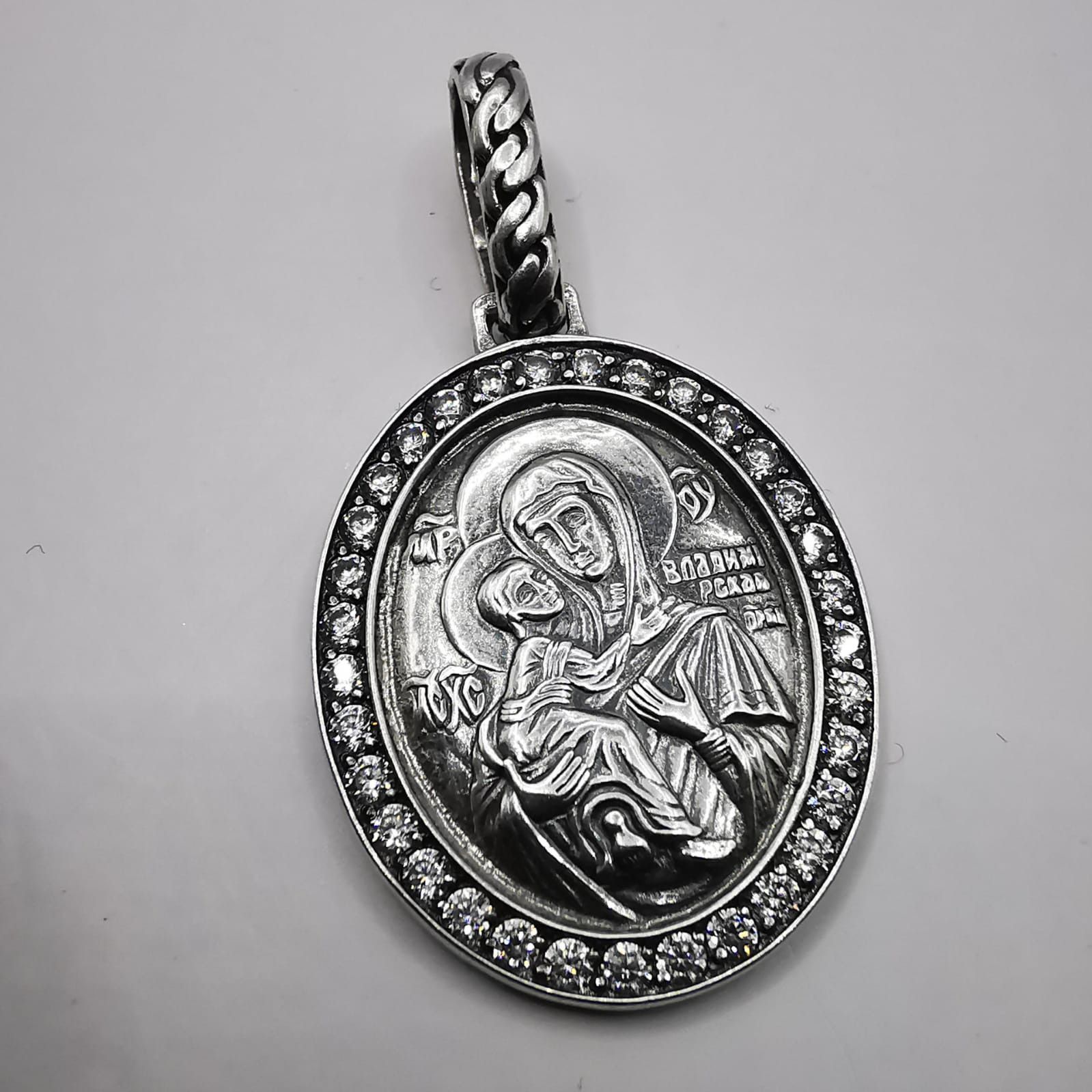 Sterling Silver Vintage Pendant Mother of God"925 Sterling Silver 3,62g Size ONE SIZE - 1 Thumbnail