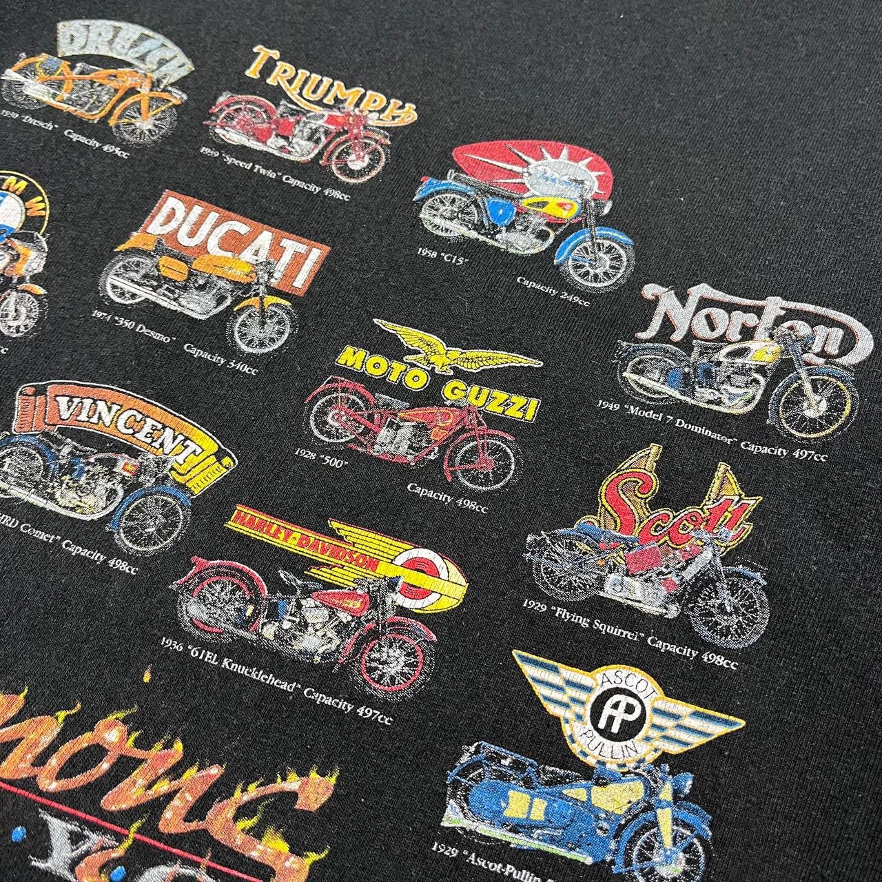 Vintage Vintage Ducati Harley Davidson Indian Bikers Tee Size US M / EU 48-50 / 2 - 4 Thumbnail
