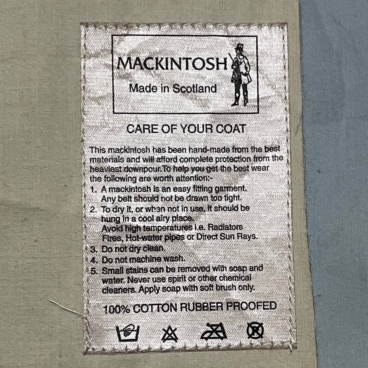 Mackintosh Vintage Mackintosh Coat 100% Cotton Rubber Proofed Size S / US 4 / IT 40 - 11 Thumbnail