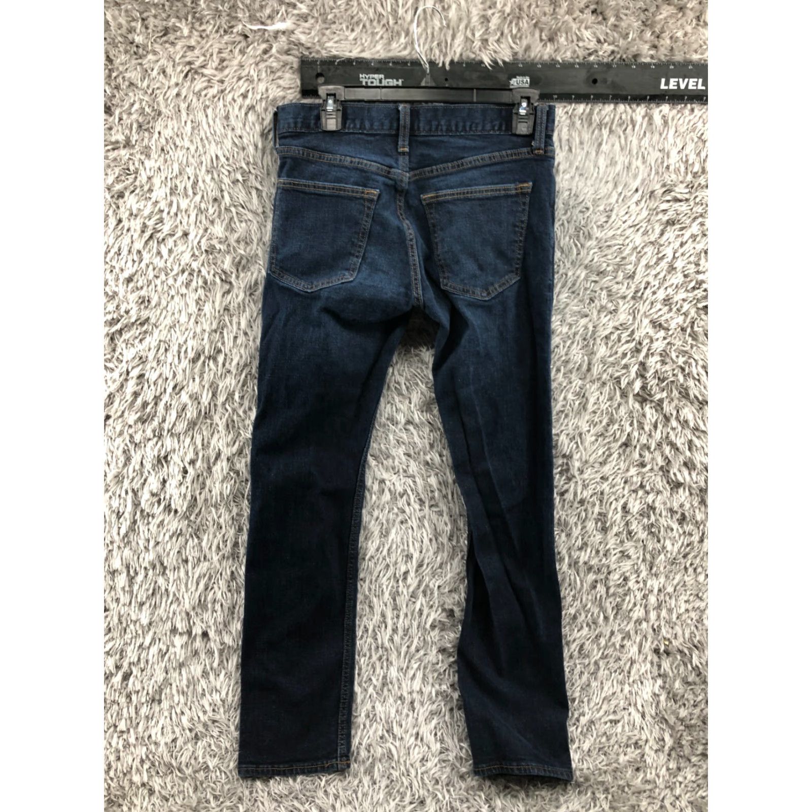 Old Navy Old Navy Slim Straight Jeans Mens 30x32 Dark Blue Denim Slim Fit 5-Pocket Zip Fly Belt Loops Straight Leg Jeans Men Size US 30 / EU 46 - 6 Thumbnail