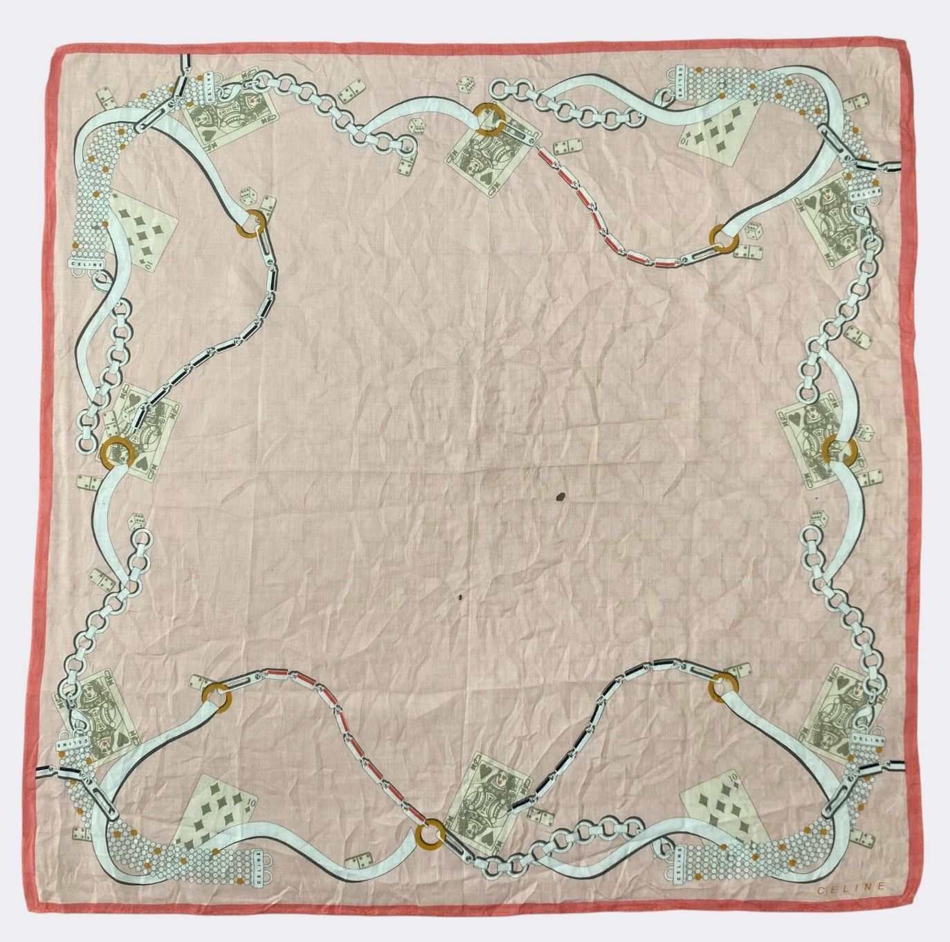 Celine Vintage Celine Handkerchief Neckerchief Bandana H188R Size ONE SIZE - 2 Thumbnail
