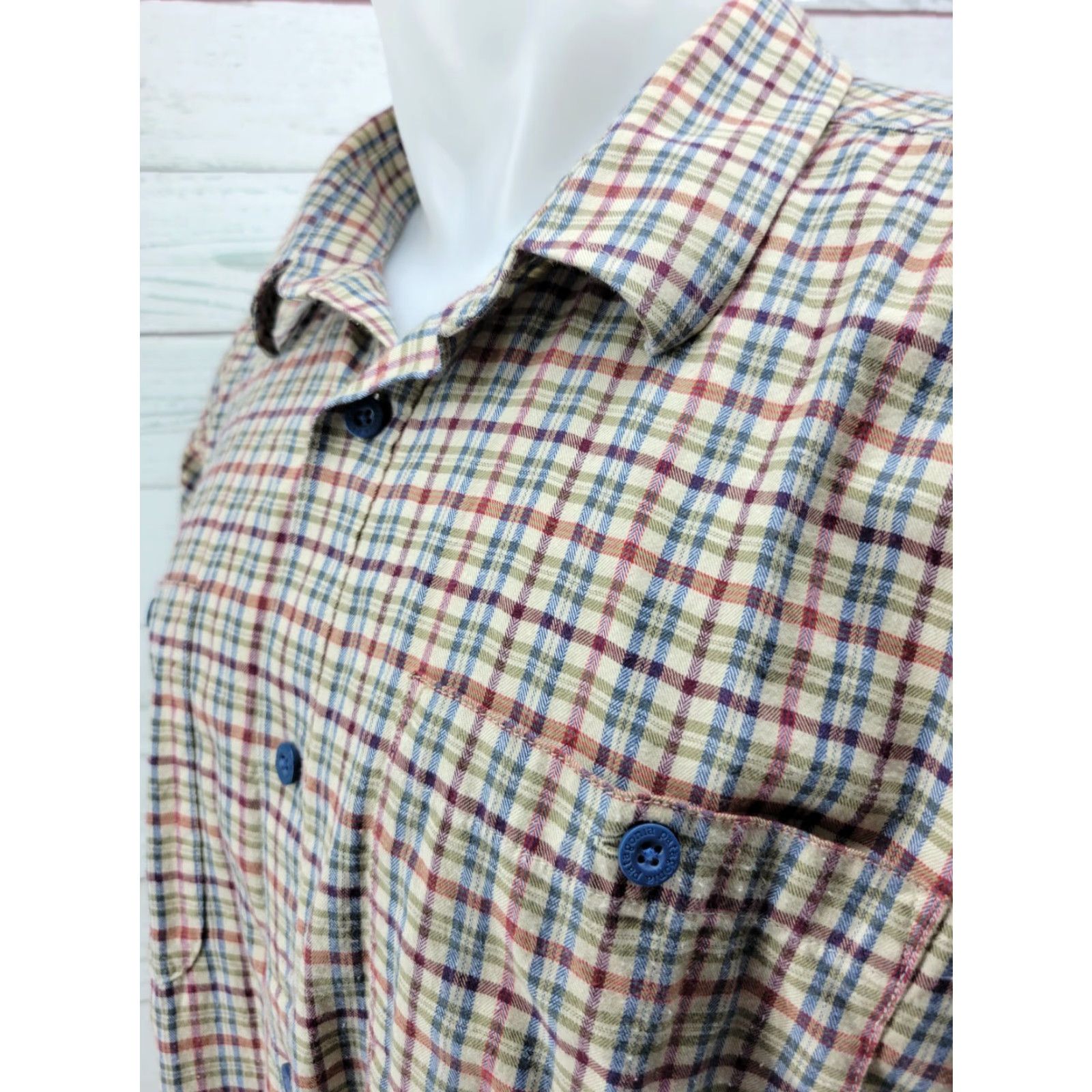 Patagonia Patagonia Men's XL Shirt Button-Down Collared Plaid Long Sleeve Organic Cotton Size US XL / EU 56 / 4 - 3 Thumbnail