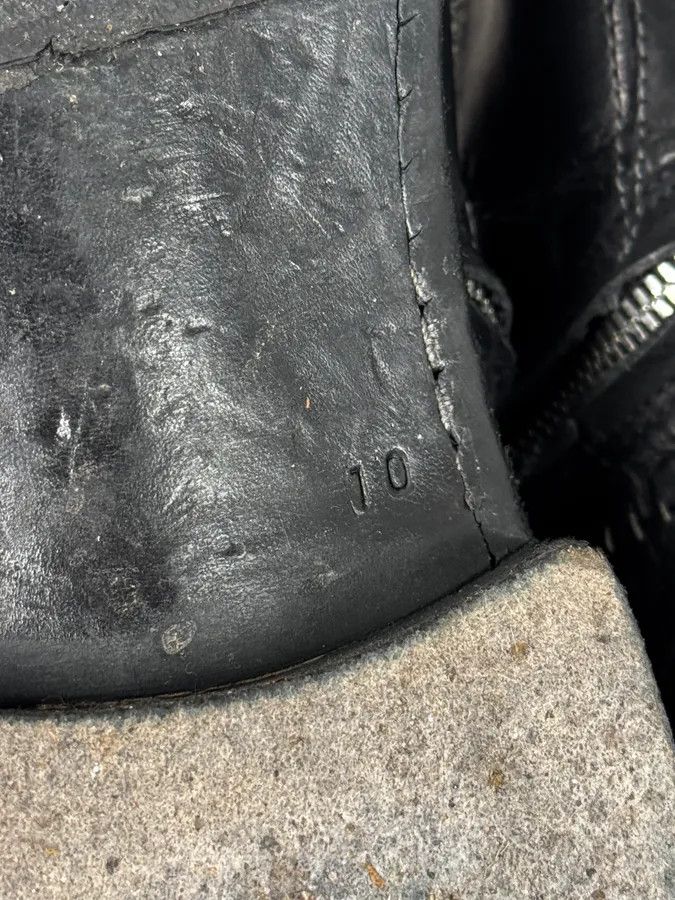 Isaac Sellam Experience Isaac Sellam Premiata Black Crocodile Leather Combat Boots Size US 11 / EU 44 - 11 Thumbnail