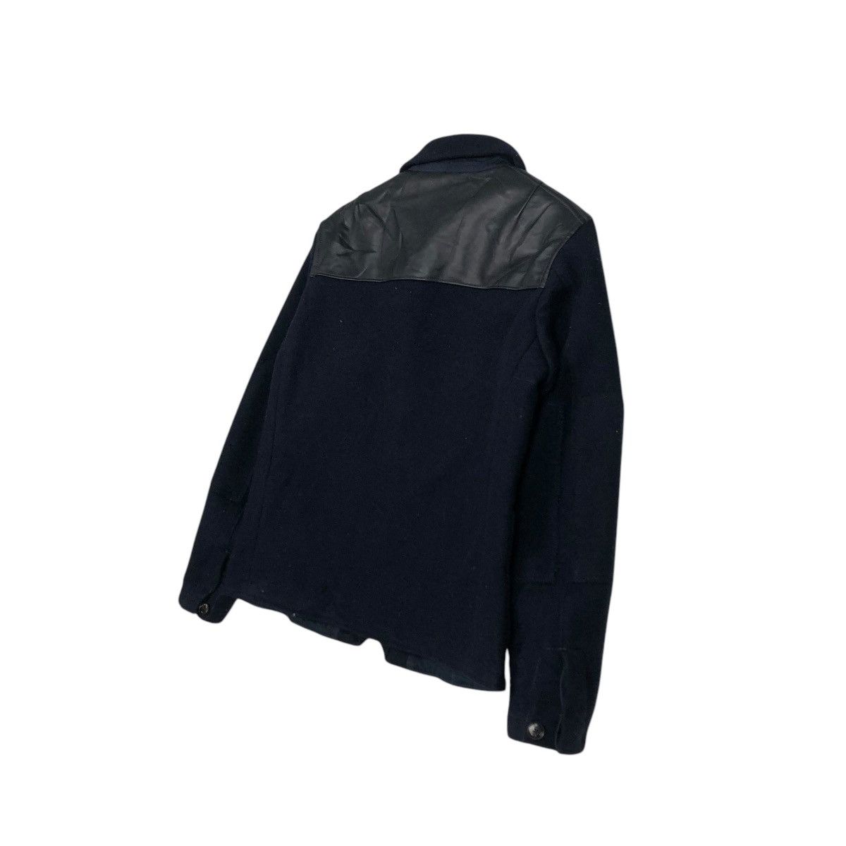 Paul Smith 🔥VINTAGE WOOL JACKET PAUL SMITH JEANS LEATHER PARTS HAND Size US M / EU 48-50 / 2 - 12 Thumbnail