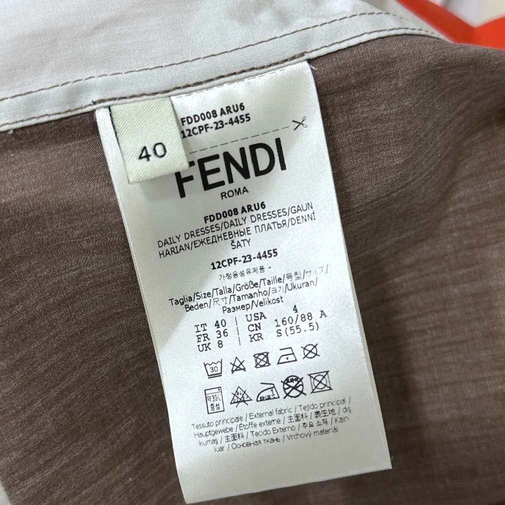 Fendi FENDI colorblocked shirt dress 40 Size M / US 6-8 / IT 42-44 - 5 Thumbnail