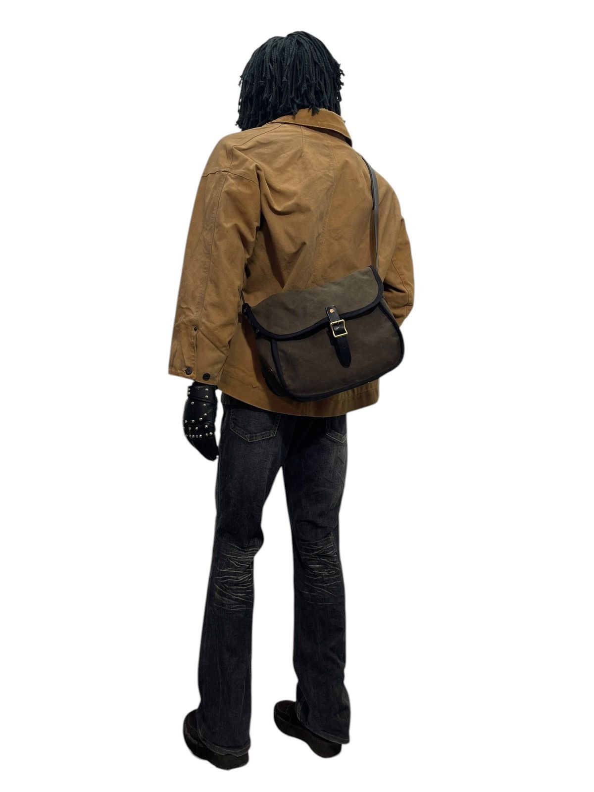 Comme des Garcons × Stussy Leather Canvas Slow Japan Messenger Bag julius amir 1🟩2 Size ONE SIZE - 3 Thumbnail