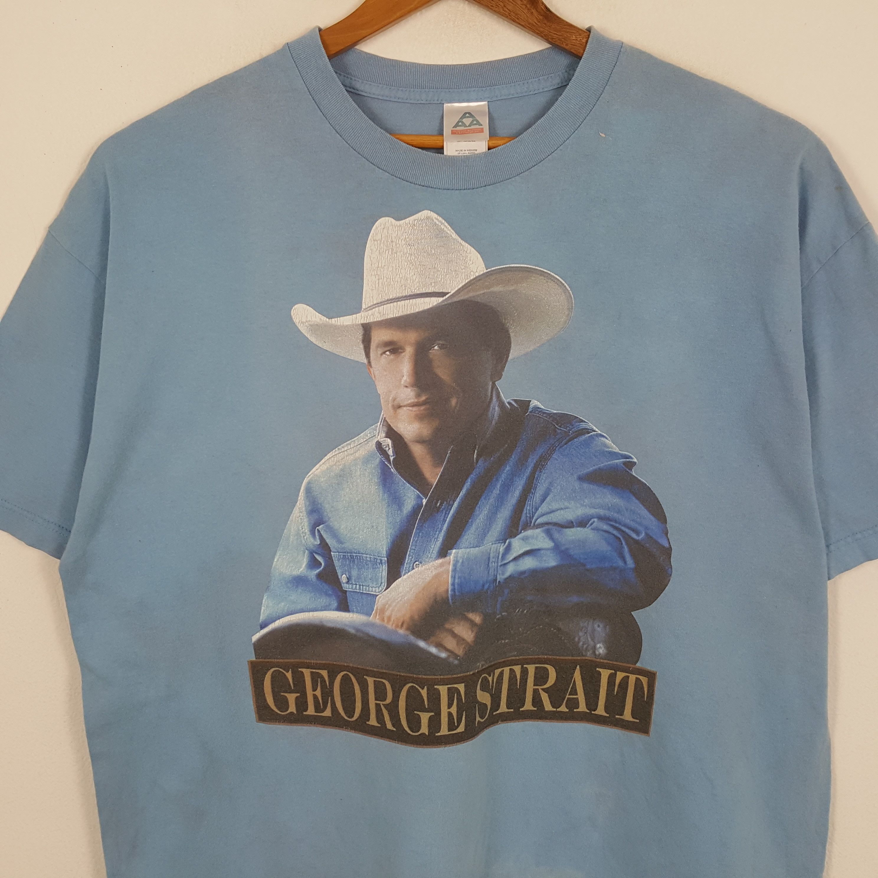 Band Tees × Vintage Vintage GEORGE STRAIT American Country Singer T-Shirt Size US XXL / EU 58 / 5 - 2 Thumbnail