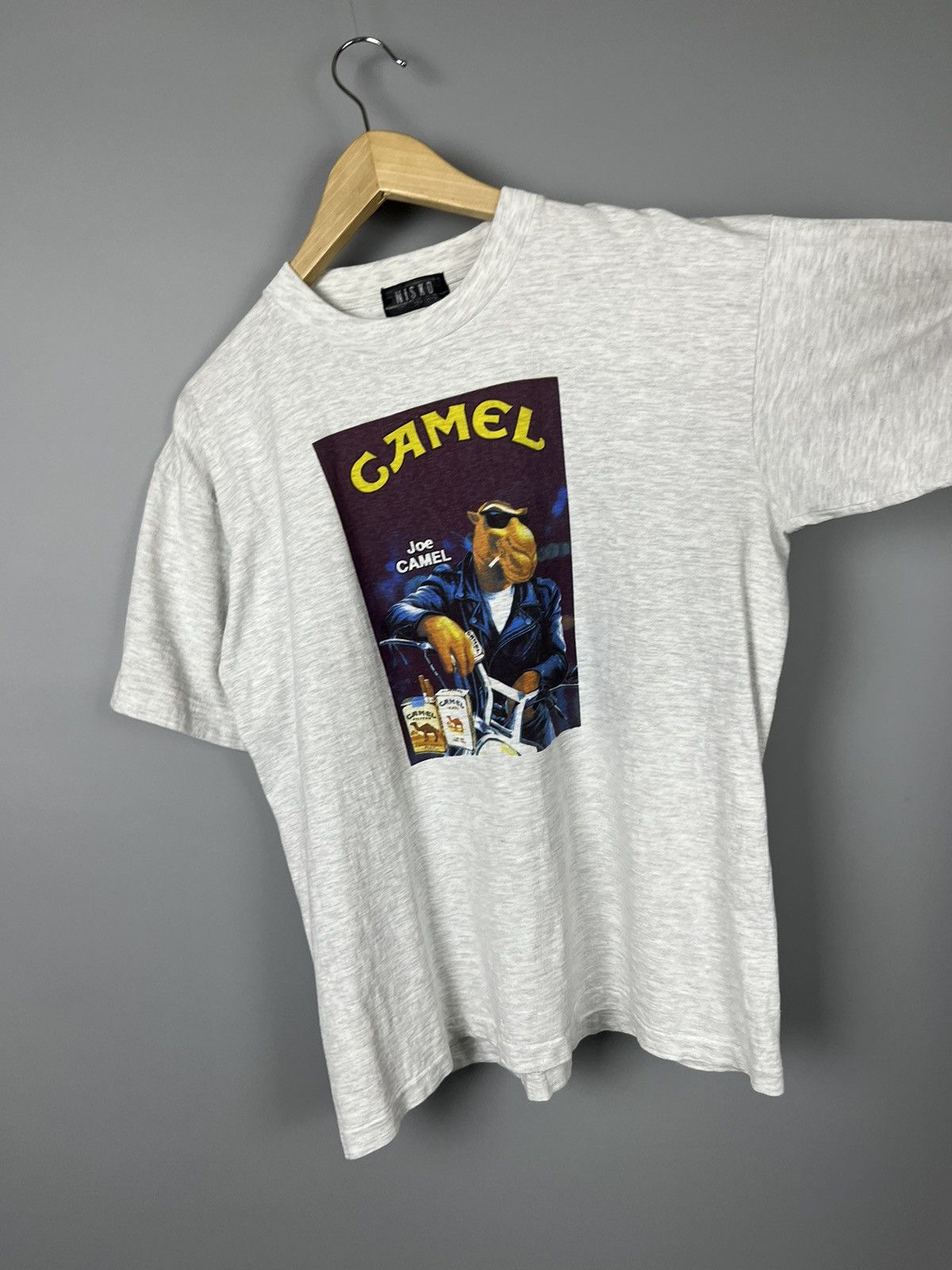 Camel S-M CAMEL Joe Camel on a motorcycle vintage tee Size US S / EU 44-46 / 1 - 6 Thumbnail