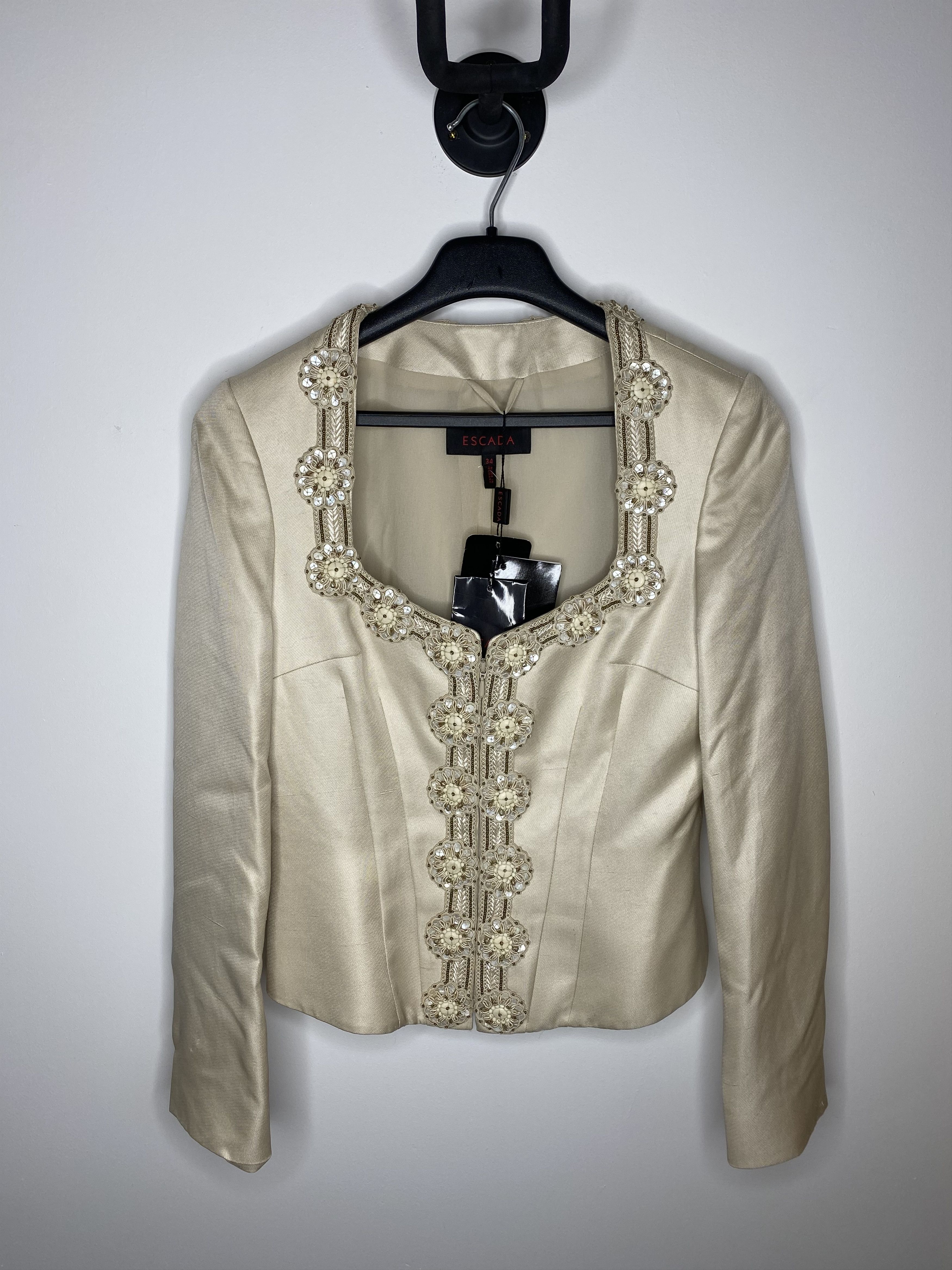 Escada ESCADA BLAZER JACKET WOMENS SILK SIZE 34 Size XS / US 0-2 / IT 36-38 - 1 Thumbnail