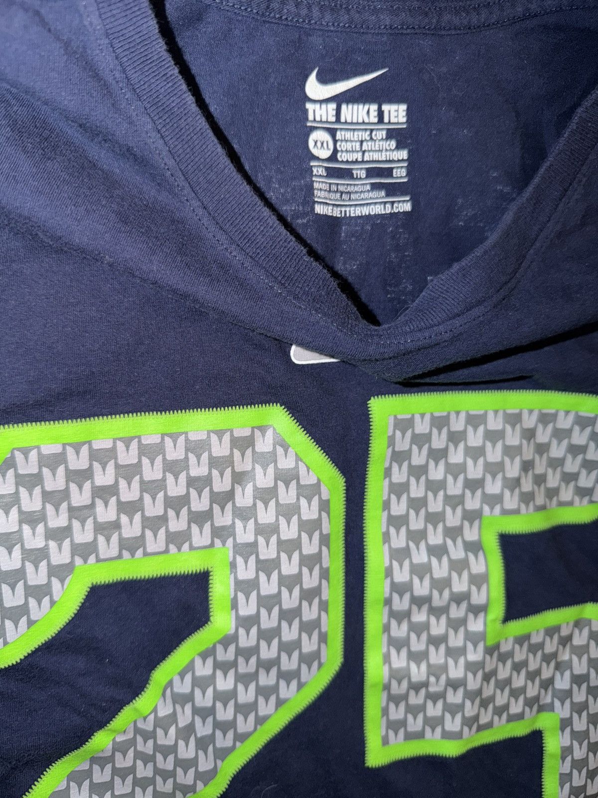 Nike Seattle Seahawks Richard Sherman NFL The Nike tee shirt 2XL Size US XXL / EU 58 / 5 - 3 Thumbnail