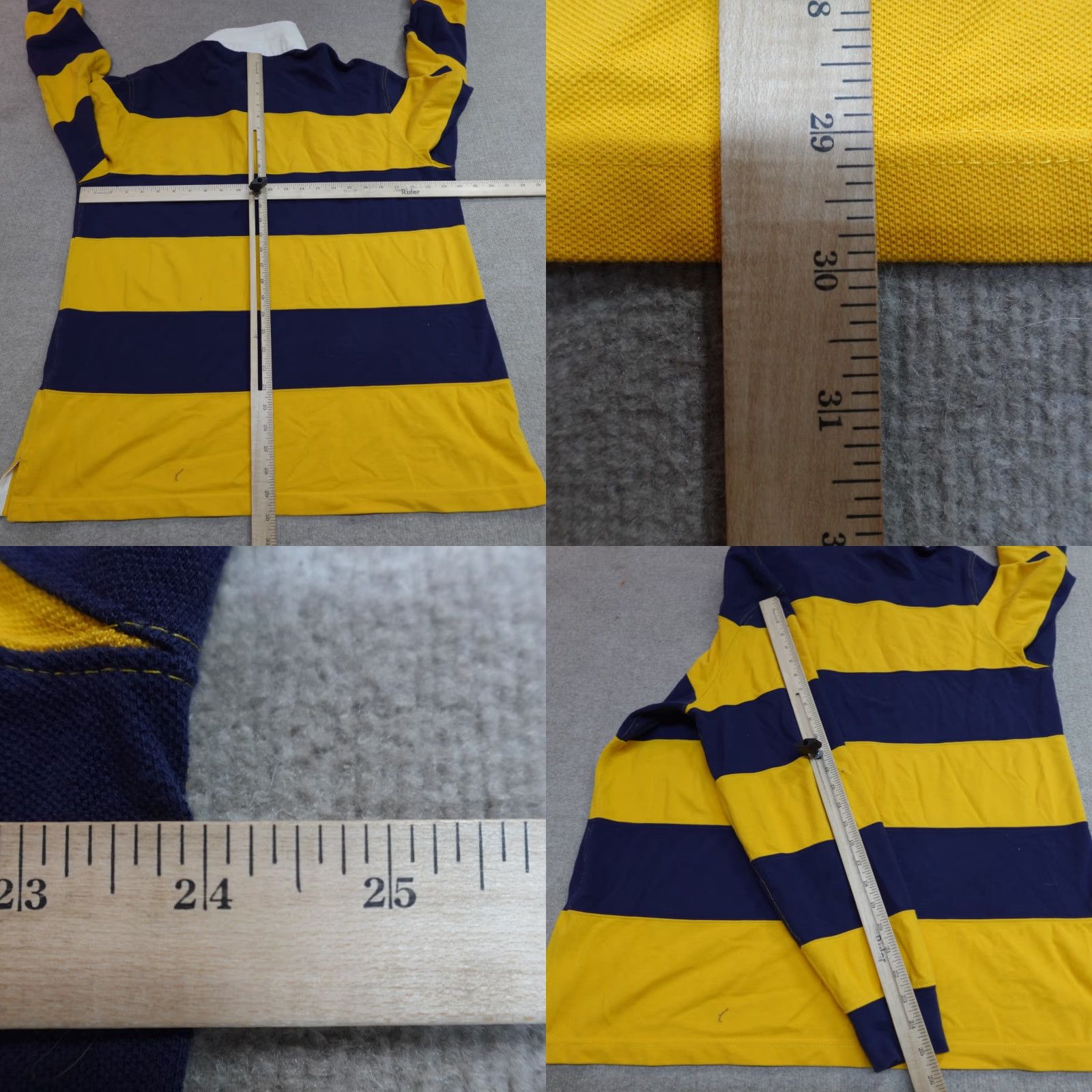 Polo Ralph Lauren VINTAGE Polo Ralph Lauren Polo Shirt XL Blue Stripe Shirt Men Regular Short Sleeve Knit Cotton Embroidered Size US XL / EU 56 / 4 - 8 Thumbnail