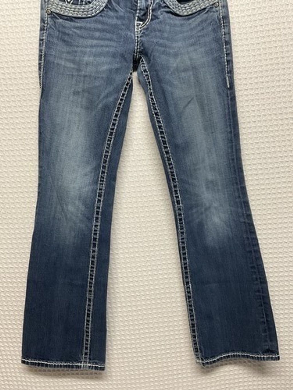 Other Vigoss The Dublin Boot Cut Blue Zip Jagger Jeans Women 28x31 Size 28" / US 6 / IT 42 - 7 Thumbnail