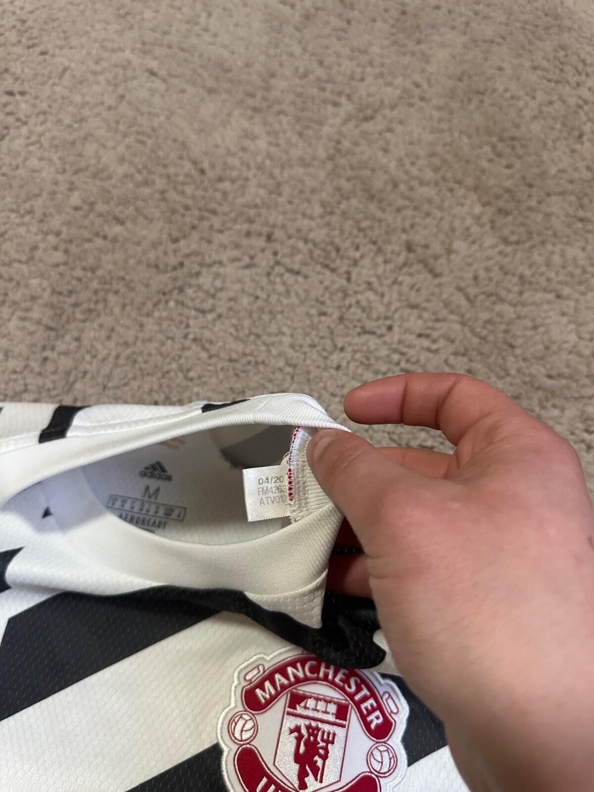 Adidas Manchester United 2020 Football Shirt Soccer Jersey Adidas Size US M / EU 48-50 / 2 - 5 Thumbnail