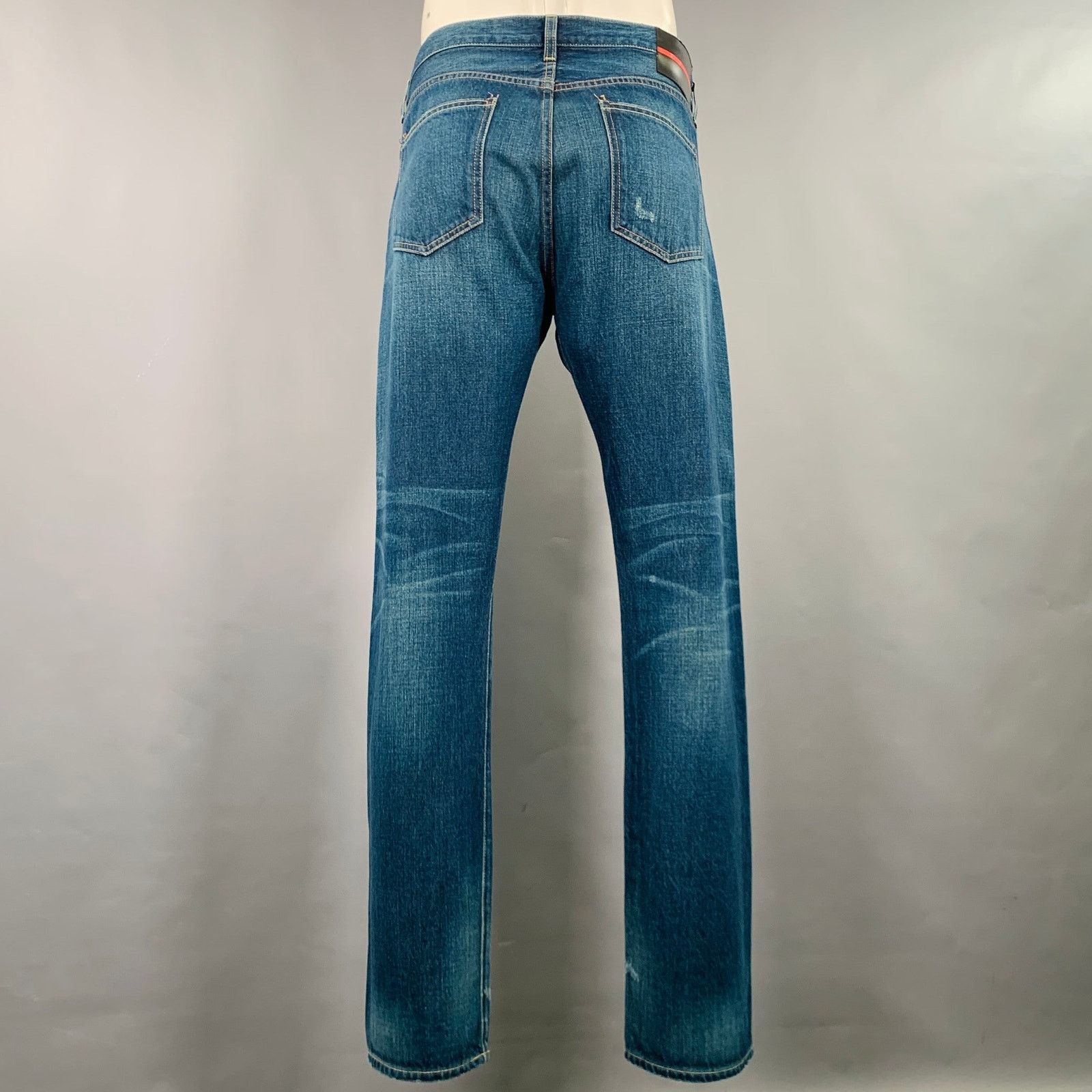 Other BLVCK SCVLE Size 36 Blue Distressed Button Fly Jeans Size US 36 / EU 52 - 3 Thumbnail