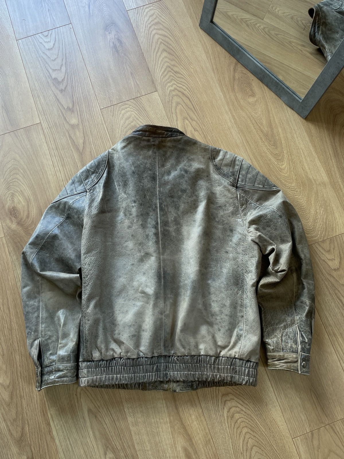 Diesel Rare Y2K Distressed diesel style Leather oversize jacket Size US XL / EU 56 / 4 - 2 Thumbnail