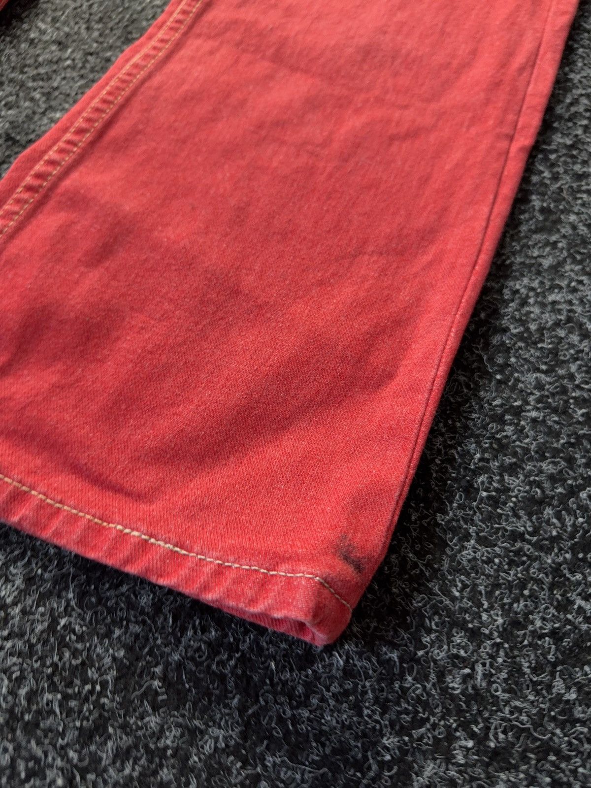 Japanese Brand × Tommy Hilfiger Tommy Hilfiger Hipster Red Flare Jeans Y2K Japanese style Size 27" / US 4 / IT 40 - 5 Thumbnail