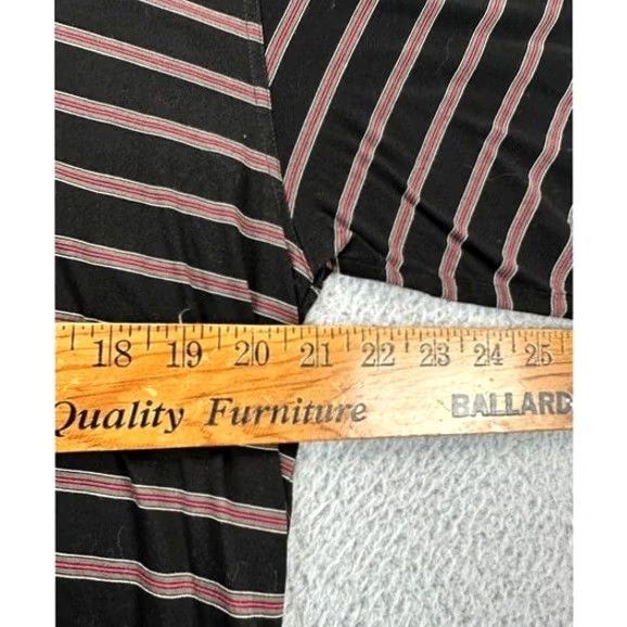 Vintage Clubhouse Collection Shirt Mens Large Black Striped Polo Golf Rugby Short Sleeve Mens L Size US L / EU 52-54 / 3 - 7 Thumbnail