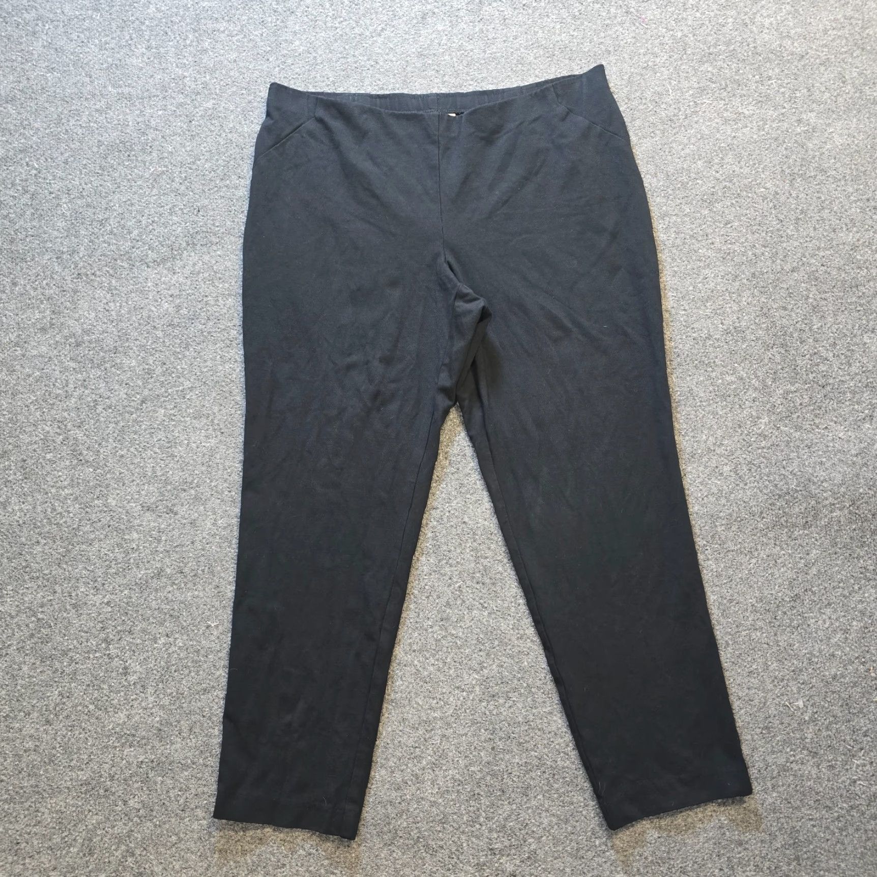 J. Jill J. Jill Pants Womens Large Black Ponte Slim Leg Stretchy Capsule Minimal Pants Size 36" / US 14 / IT 50 - 2 Thumbnail