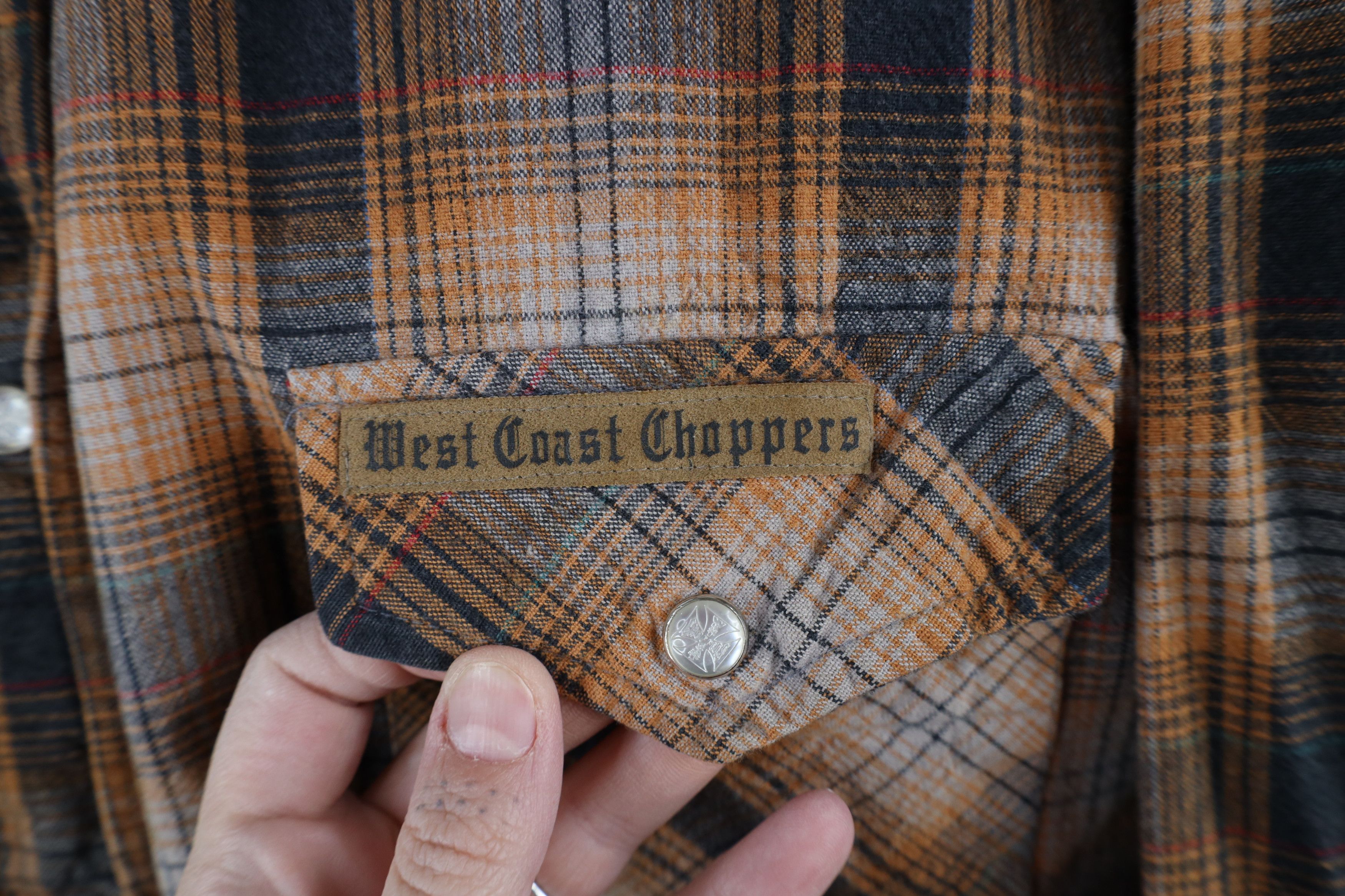 Vintage Vintage West Coast Choppers Jesse James Snap Button Shirt Size US L / EU 52-54 / 3 - 6 Thumbnail