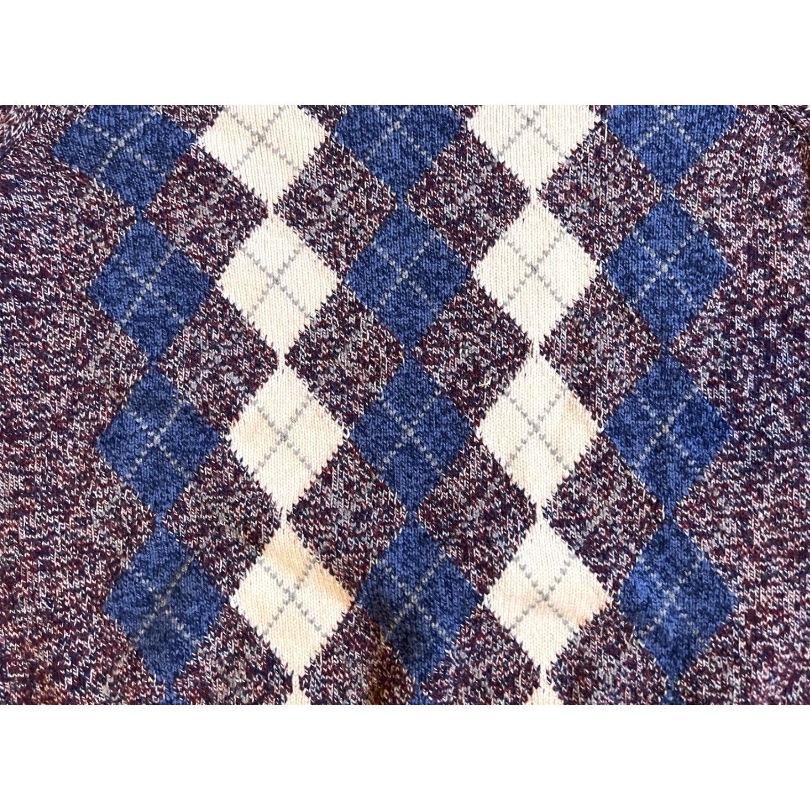 Brooks Brothers Brooks Brothers Italian Merino Wool Argyle Diamond Sweater Men’s L Multicolor Size US L / EU 52-54 / 3 - 3 Thumbnail