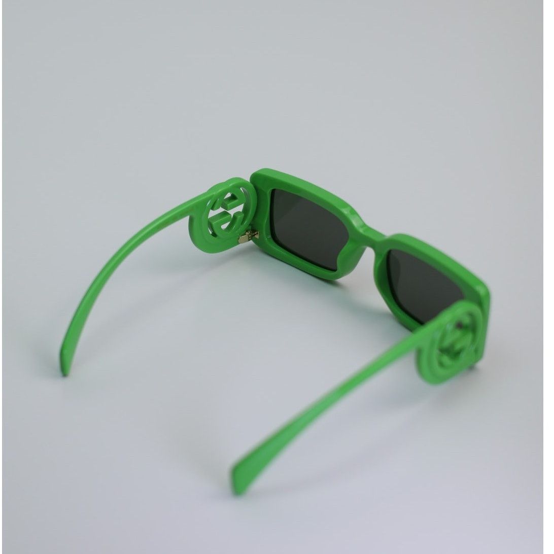Gucci NEW Gucci Sunglasses GG1325S 009 Acid Green Grey Authentic Size ONE SIZE - 6 Thumbnail