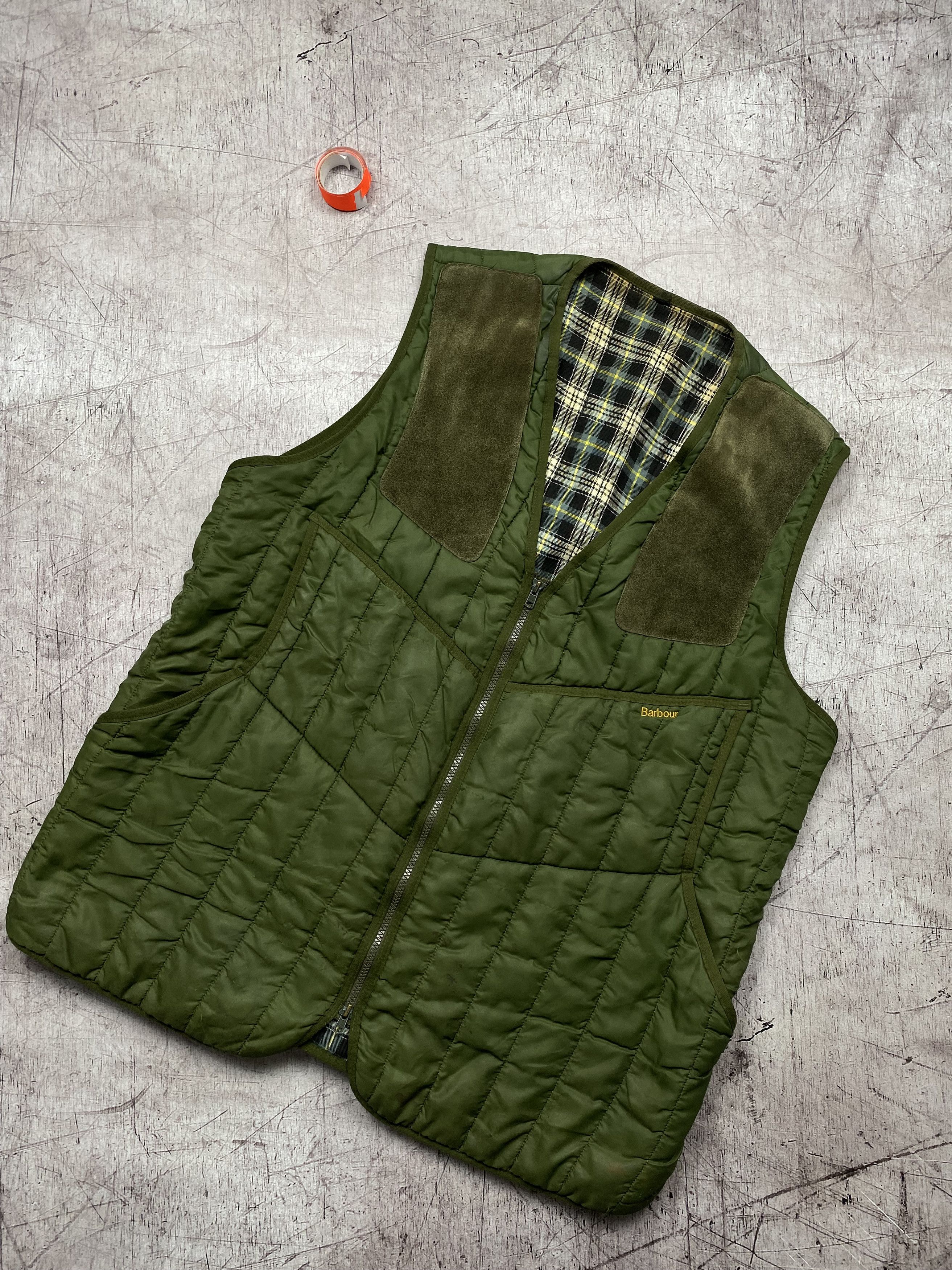 BARBOUR×ENGINEERED GARMENTS QUILTEDVEST Barbour x Engineered Garments Pop Quilted Vest | Olive | MQU1295-OL