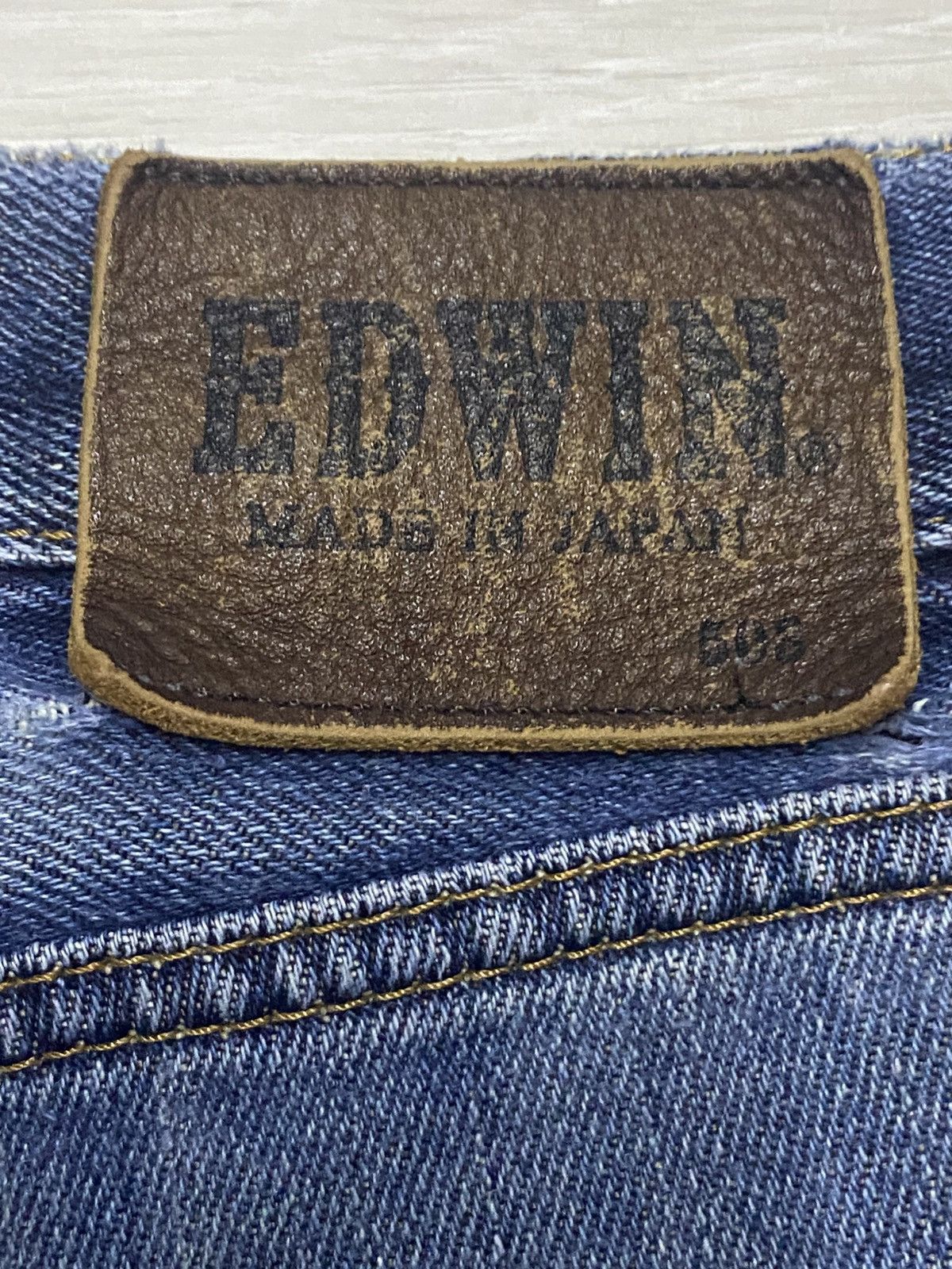 Edwin Vintage Edwin 503 Faded Wash Distressed Slim Fit Jeans Size US 32 / EU 48 - 15 Thumbnail