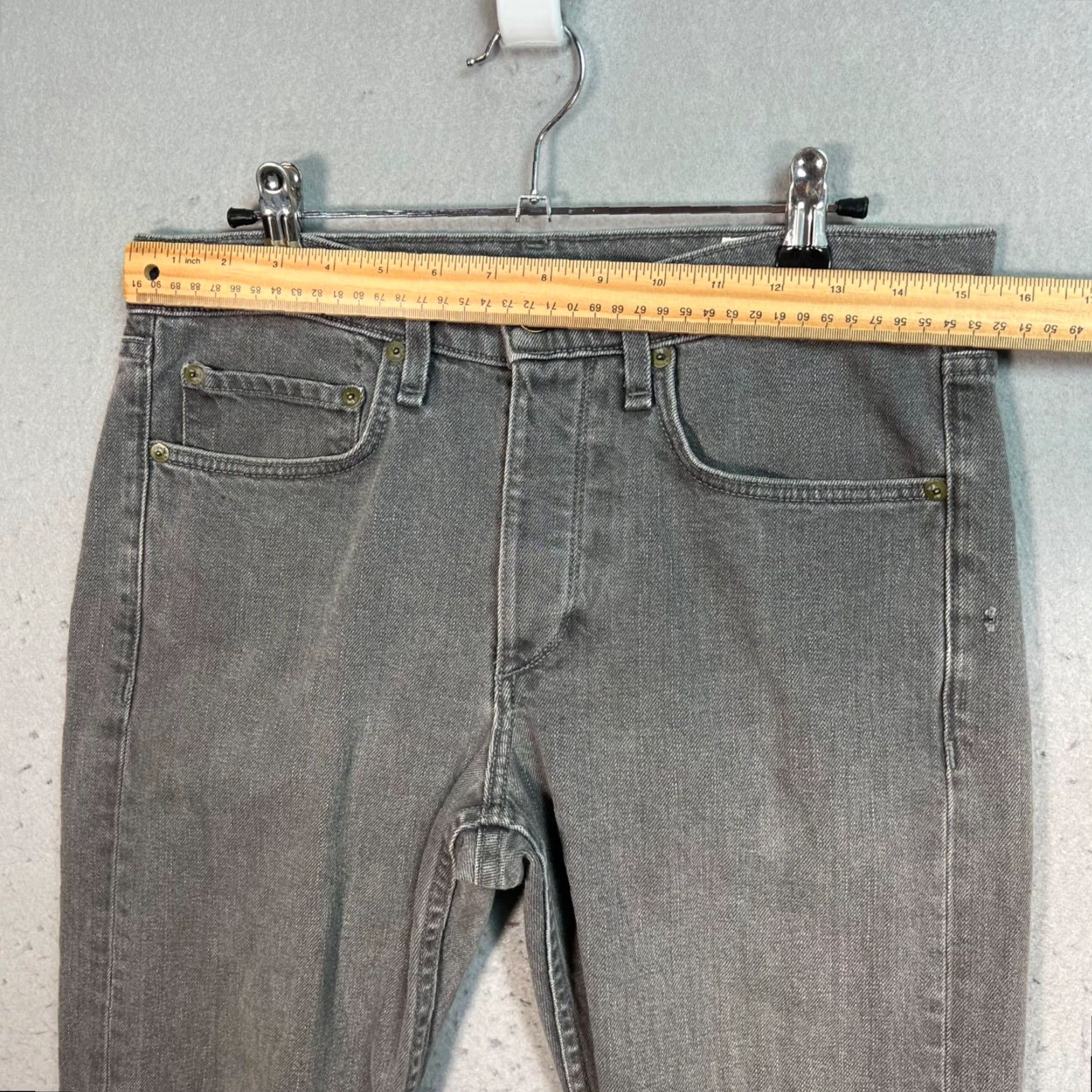 Rag & Bone Rag & Bone Standard Issue Fit 1 Gray Extra Slim Fit Jeans Size 31 Size US 31 - 5 Thumbnail