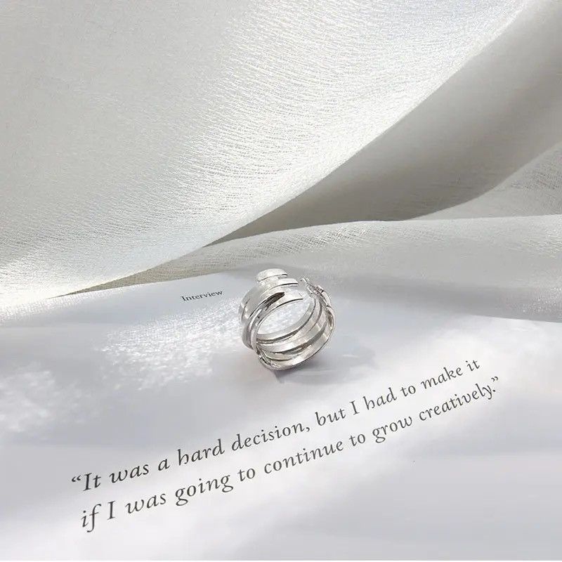 Jewelry × Vintage Geometric Multilayer Winding ring Size ONE SIZE - 1 Thumbnail
