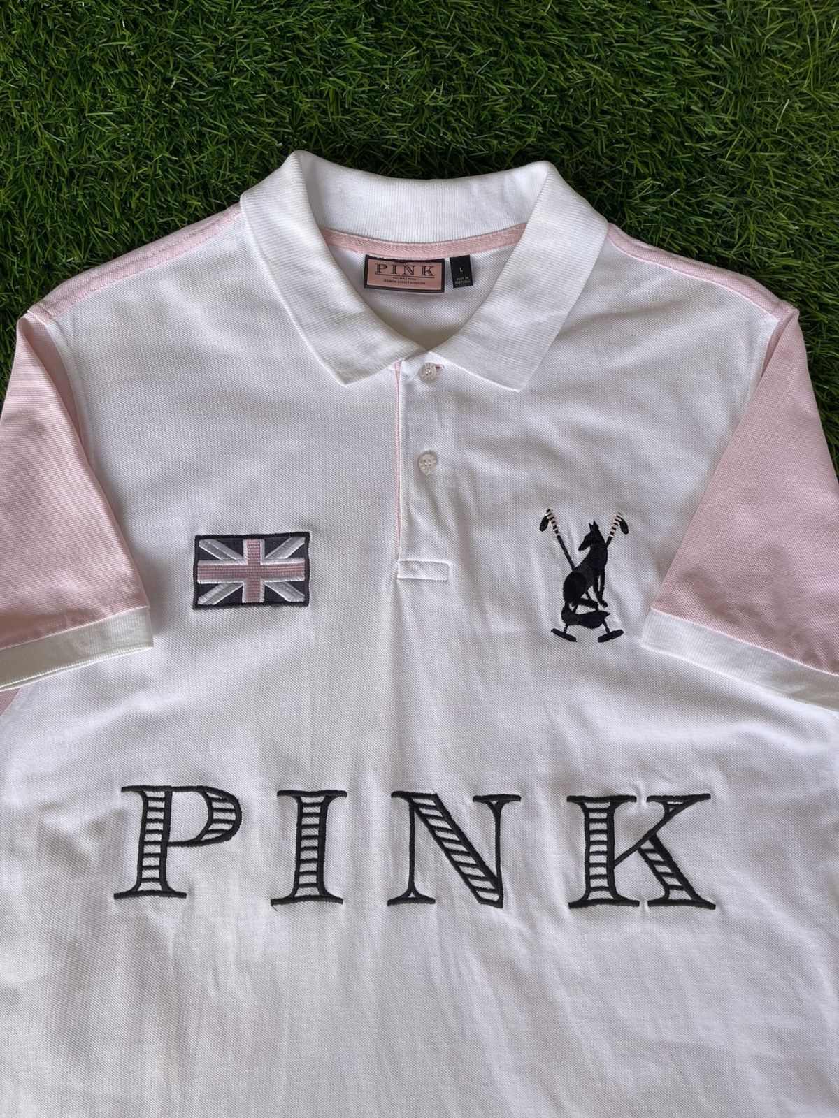 Thomas Pink Grail🔥THOMAS PINK🔥Jermyn Street London Polo Tee Size US L / EU 52-54 / 3 - 4 Thumbnail