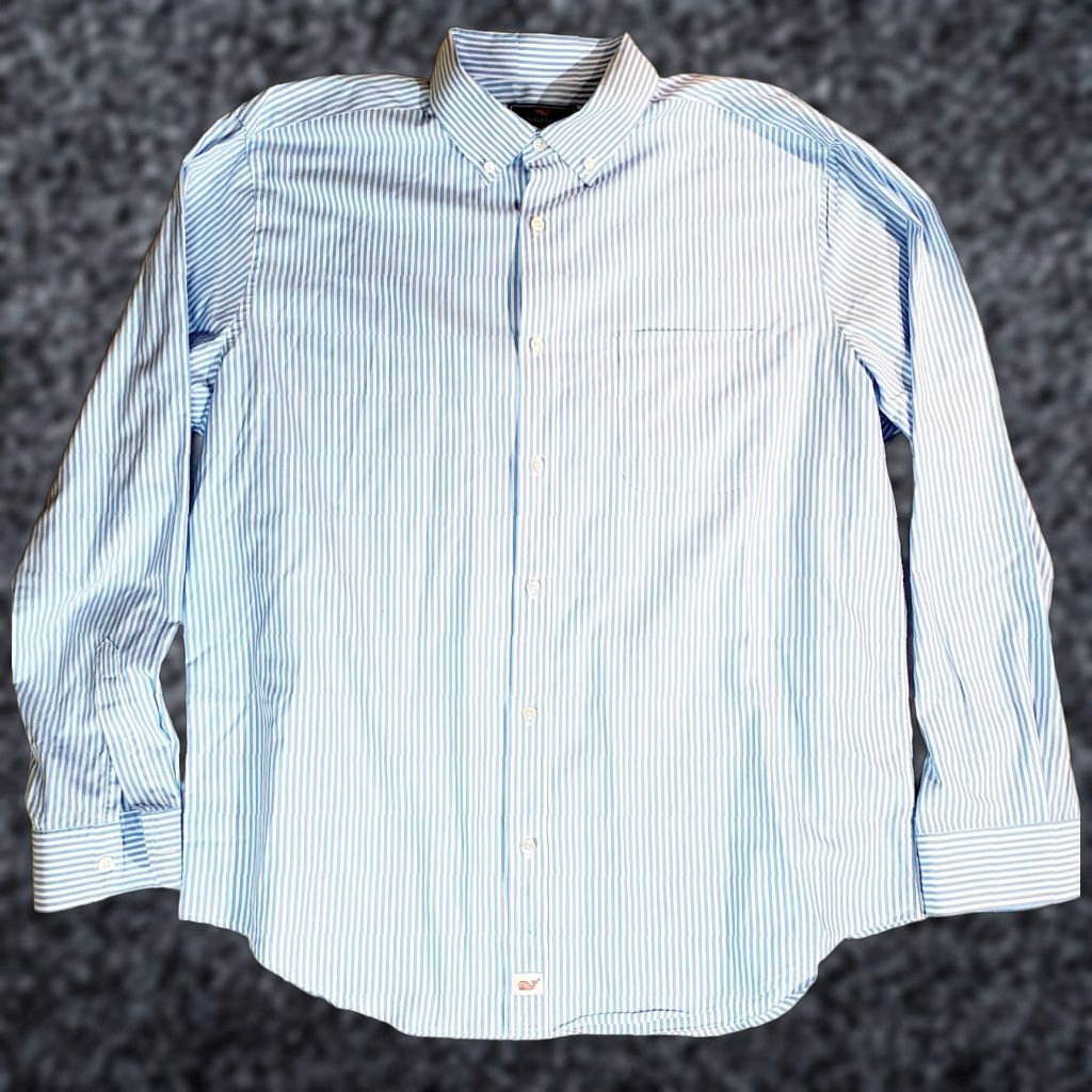 Vineyard Vines Vineyard Vines Murray Shirt Signature Button Down Shirt Mens XL Blue Striped Murray Shirt Size US XL / EU 56 / 4 - 1 Thumbnail