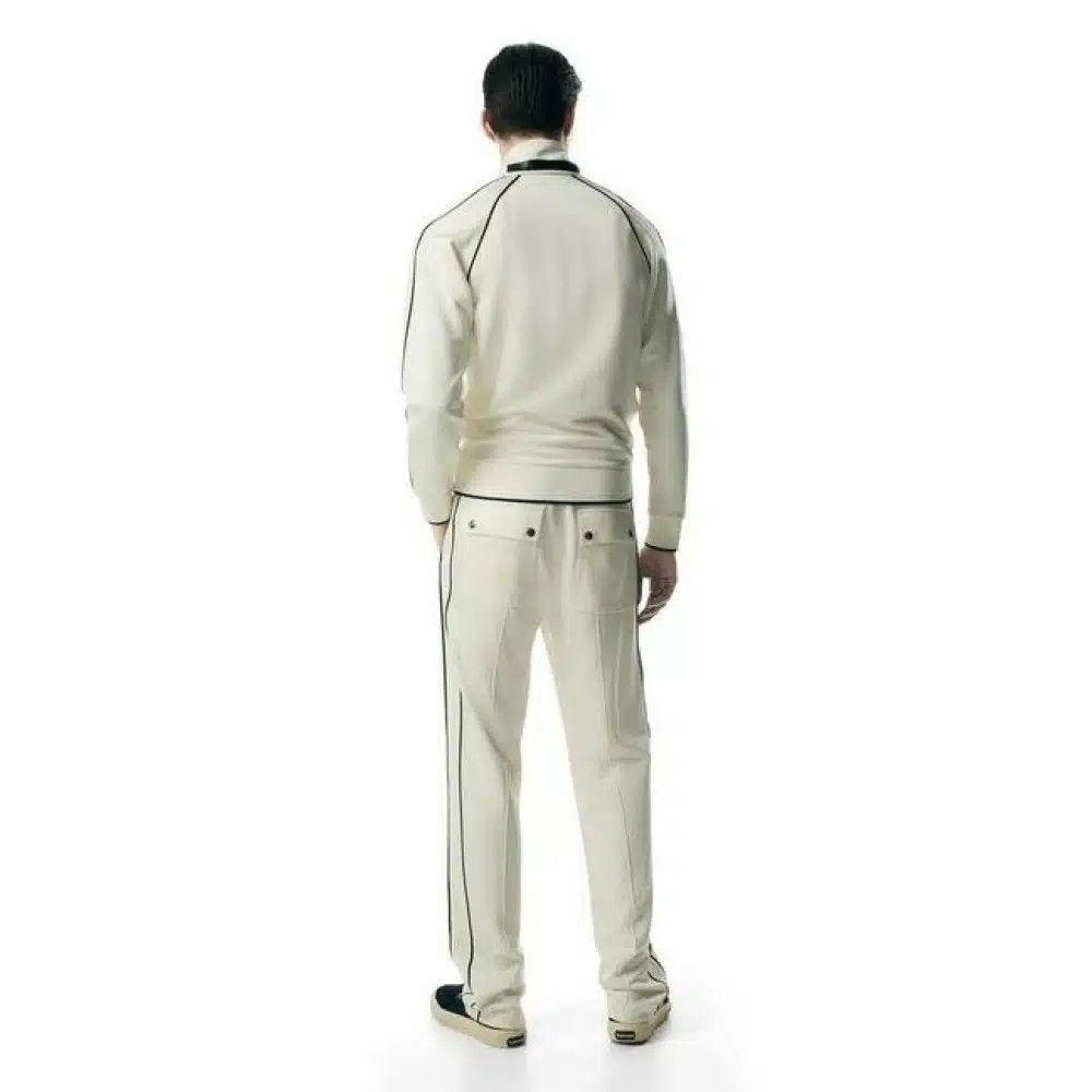 Tom Ford o1loc1c0625 JAL010 Jersey Tracksuit Pant in Off White Size US 38 / EU 54 - 3 Thumbnail