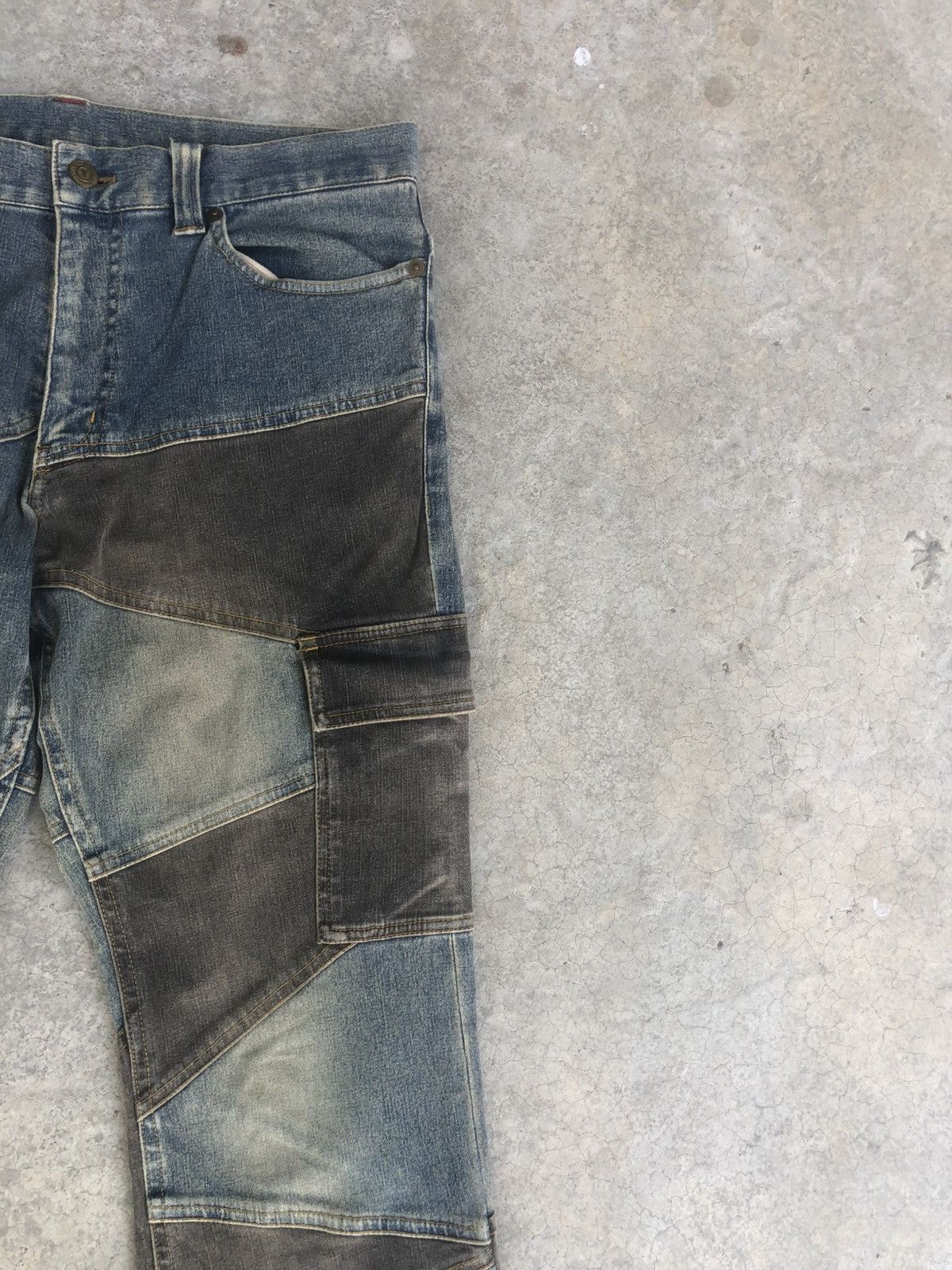 If Six Was Nine Japanese Modern Lover Flared Jeans Distressed Patchwork Size US 32 / EU 48 - 5 Thumbnail