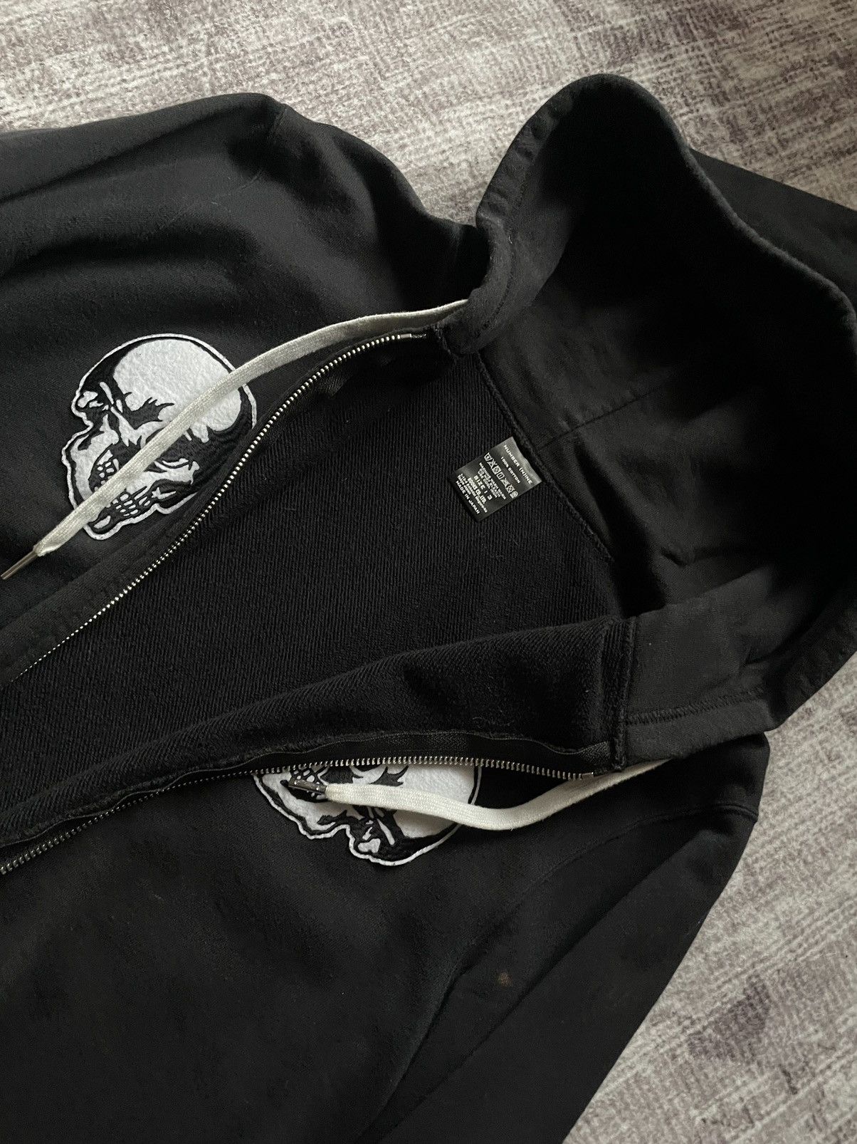 Number (N)ine Double Skull Clash Zip Hoodie