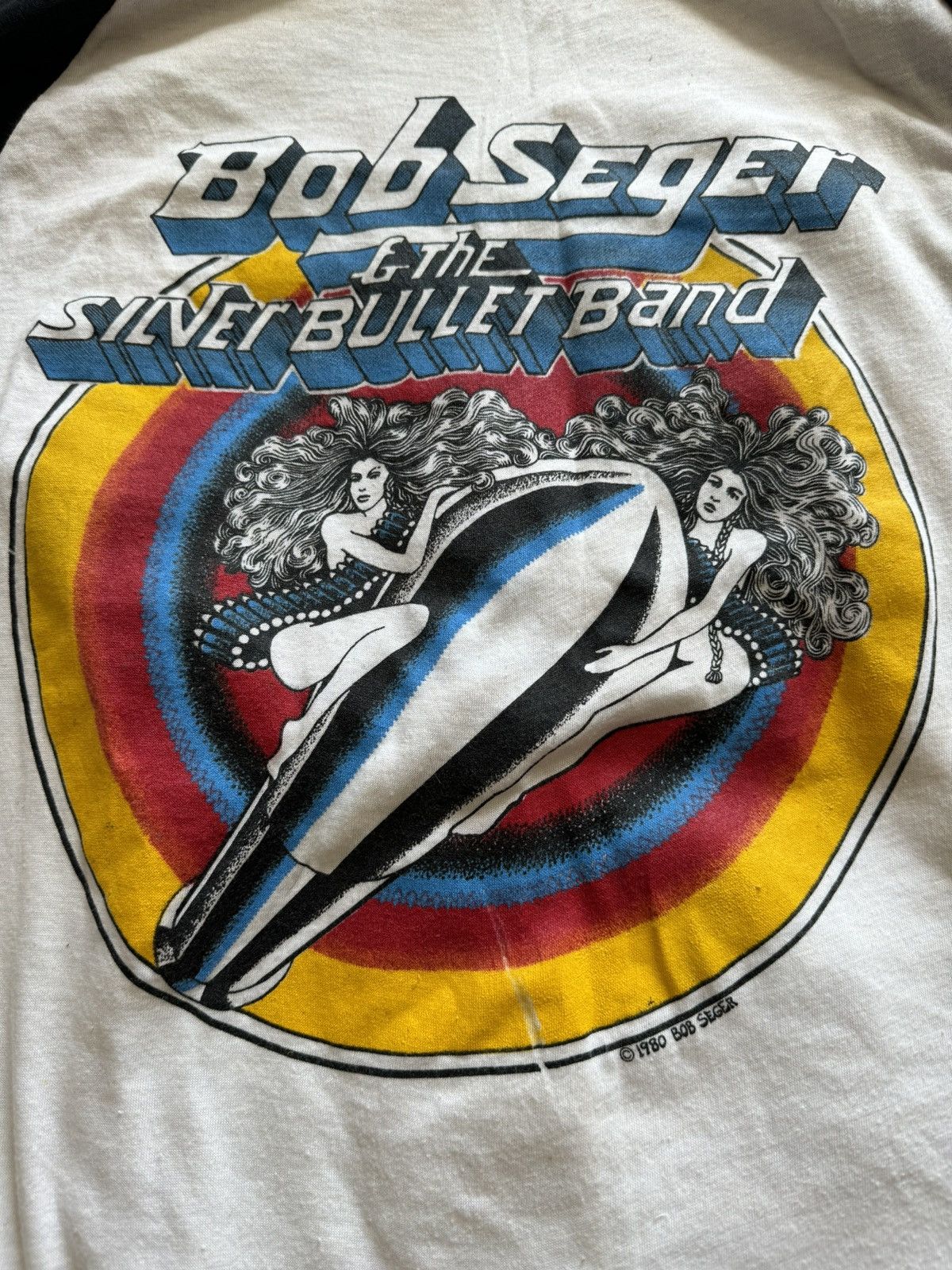Band Tees Bob Seger and The Silver Bullet Band 1980 Tour Raglan Tee Size US L / EU 52-54 / 3 - 2 Thumbnail