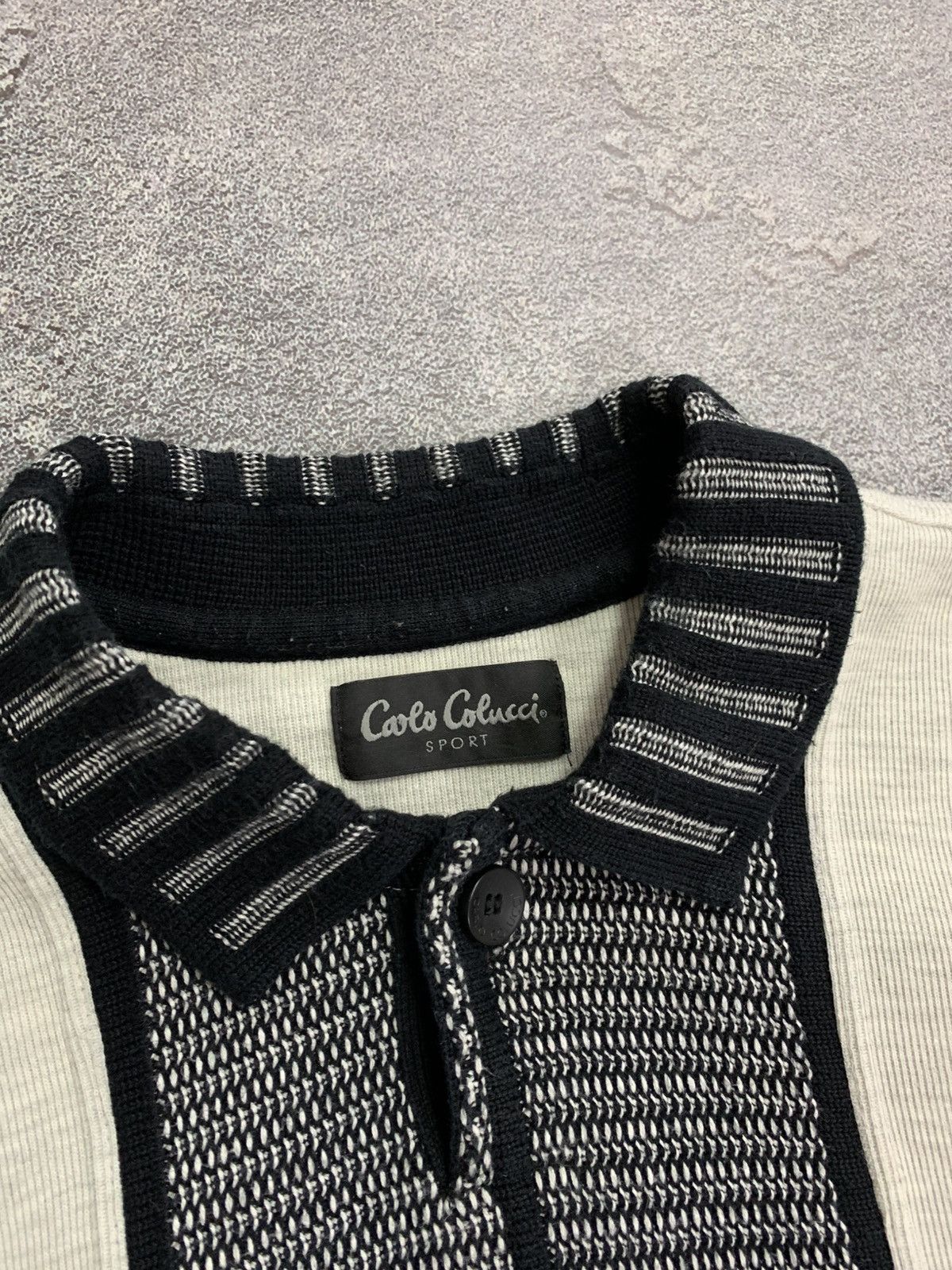 Carlo Colucci × Vintage Vintage Carlo Calucci Sport Men’s Knit Sweater XL size Size US XL / EU 56 / 4 - 4 Thumbnail