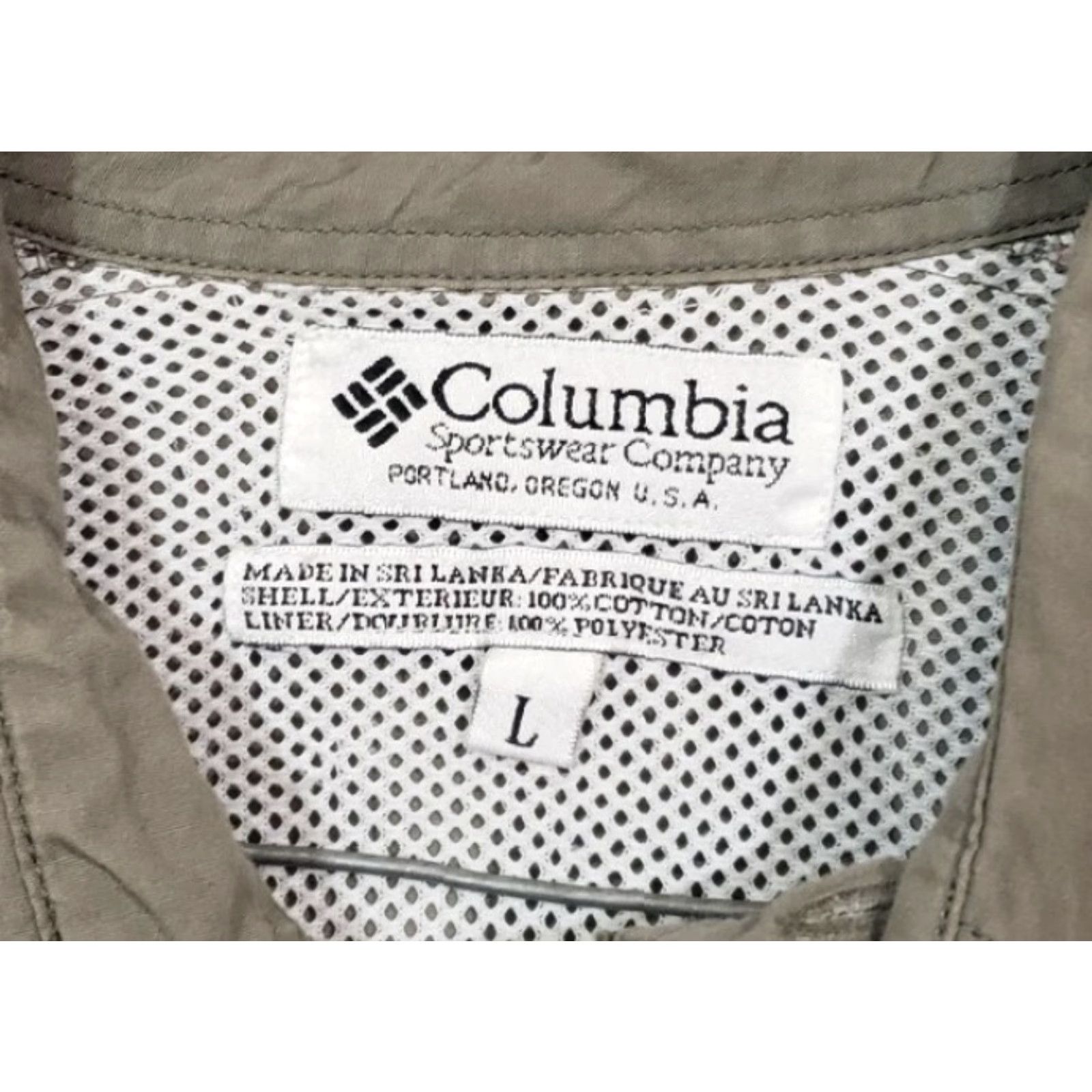 Vintage Columbia PFG Button Up Shirt Mens Large Beige Casual Fishing Outdoor Cotton Men Shirt Size US L / EU 52-54 / 3 - 6 Thumbnail